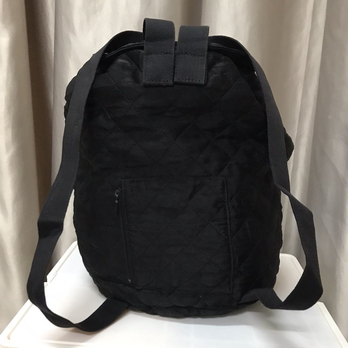 Designer × Sonia Rykiel Sonia Rykiel Quilted Nylon Single Button Mini Backpack Size ONE SIZE - 3 Thumbnail