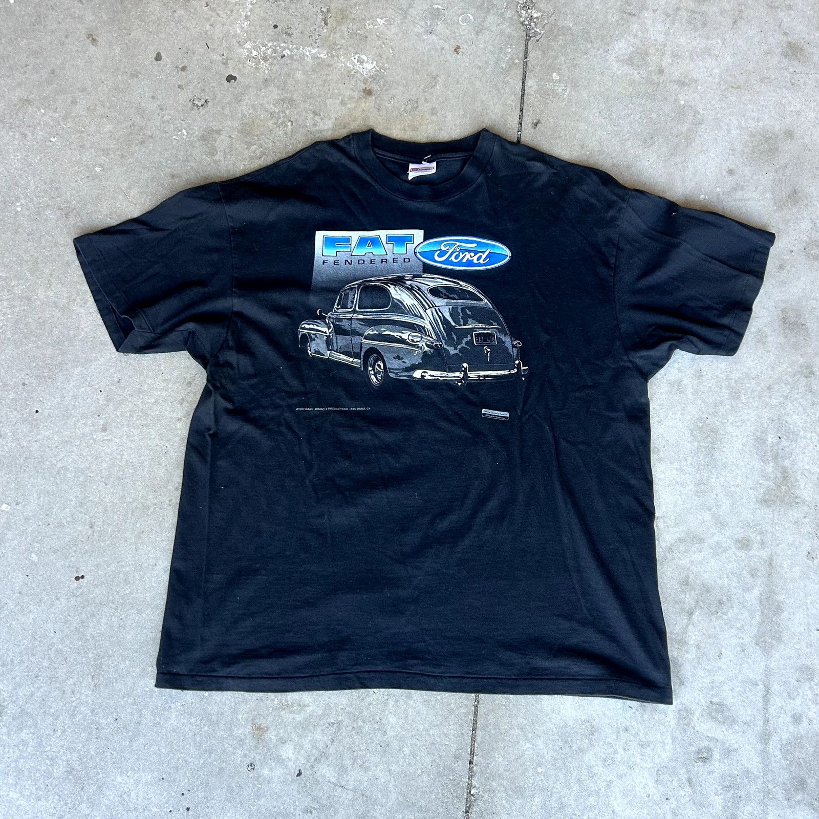 Hanes Vintage 90s Ford Fat Fendered T-Shirt XXL Size US XL / EU 56 / 4 - 1 Thumbnail