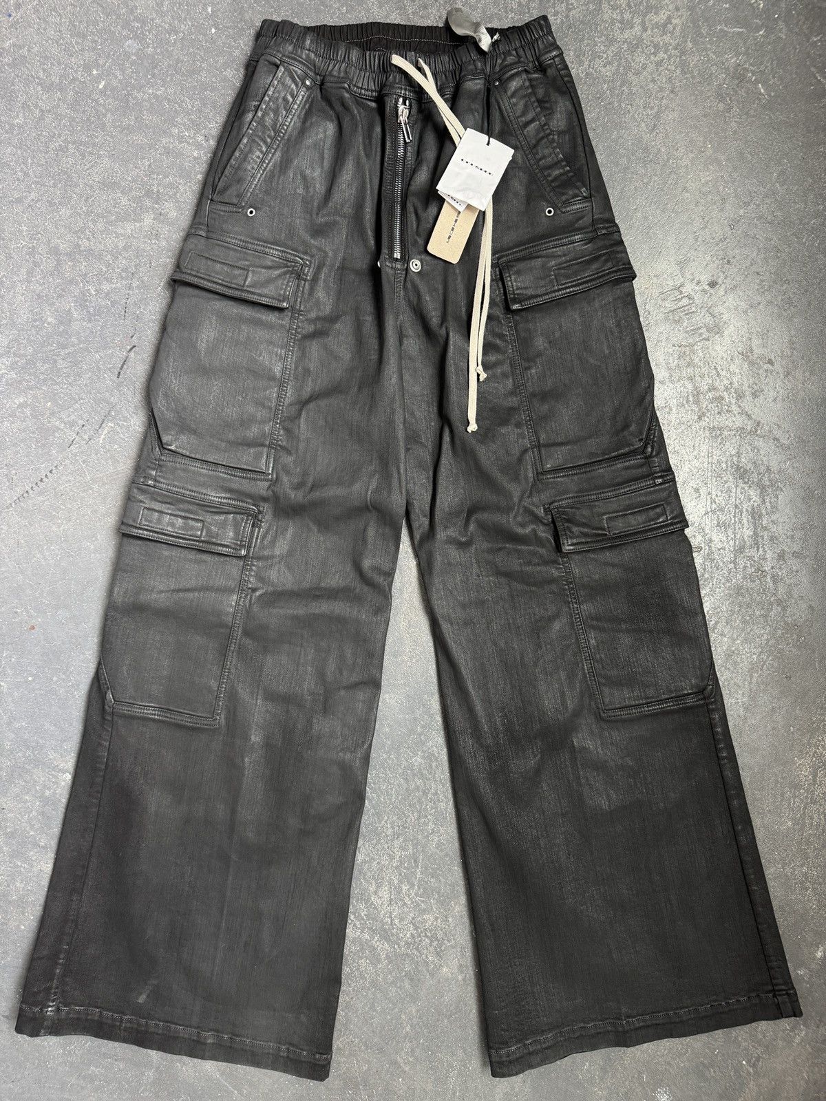 Rick Owens × Rick Owens Drkshdw Rick Owens wax belia cargos Size US 34 / EU 50 - 1 Thumbnail