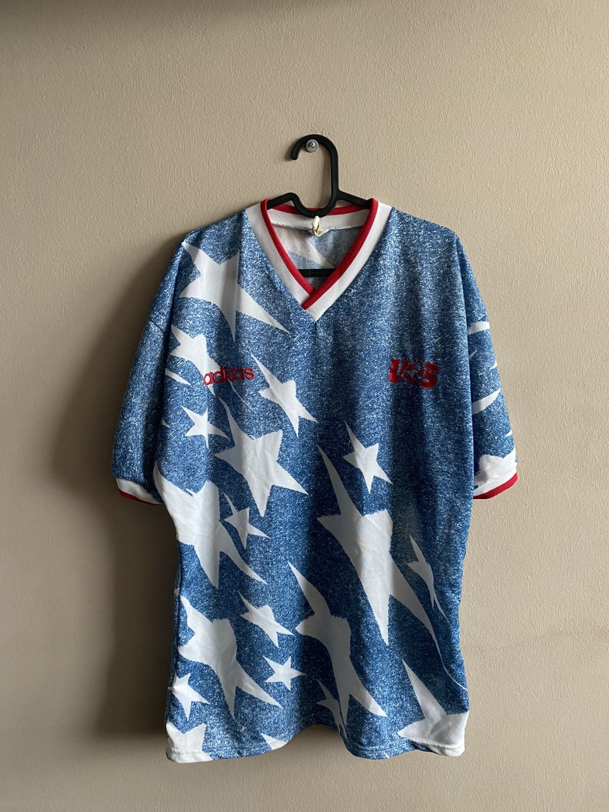 Adidas Vintage 1993 USA Adidas Away Jersey World Cup 42-44 Size US L / EU 52-54 / 3 - 1 Thumbnail