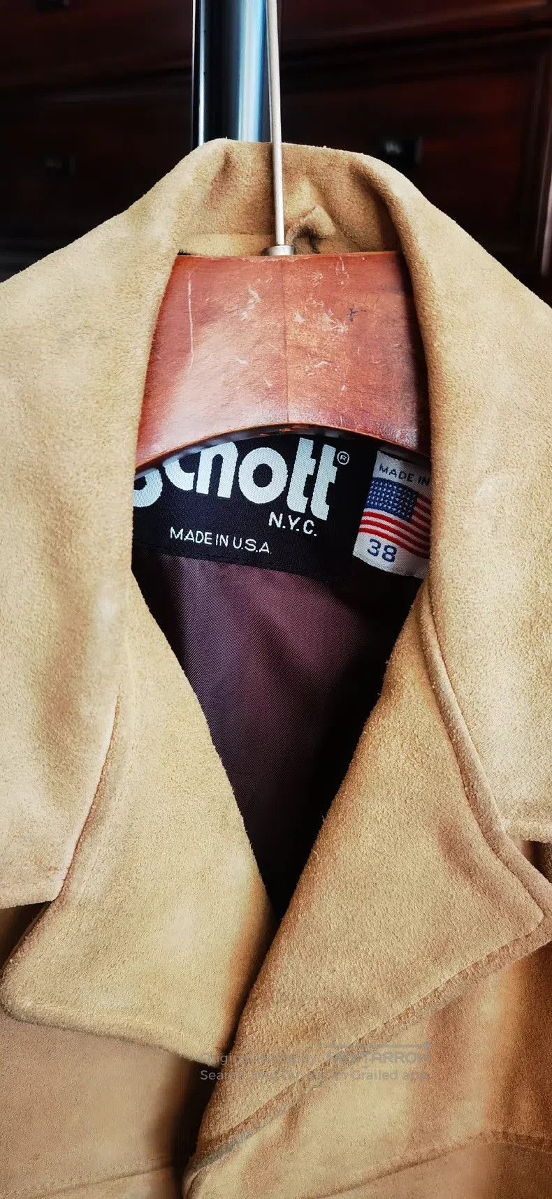 Schott Schott Suede cowhide American vintage four-corner lapel le Size US M / EU 48-50 / 2 - 3 Thumbnail