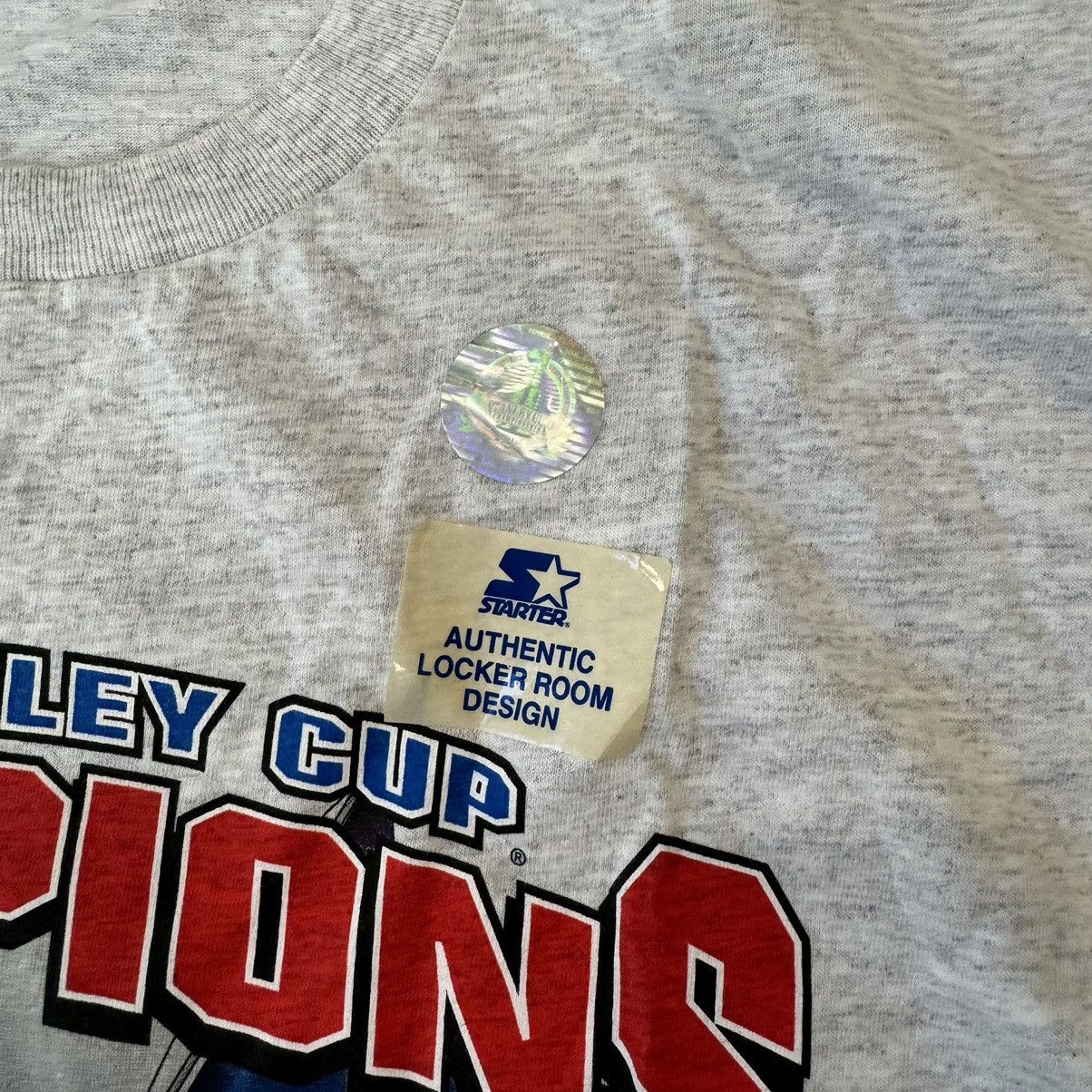 Starter × Vintage Vtg 1994 NY Rangers Stanley Cup Champions Starter Shirt NWT Size US XL / EU 56 / 4 - 3 Thumbnail