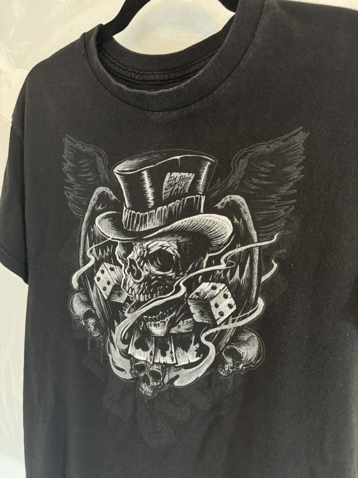 Affliction × Vintage Action Skull Dice Joker Gambler Affliction Shirt Vintage Size US M / EU 48-50 / 2 - 2 Thumbnail