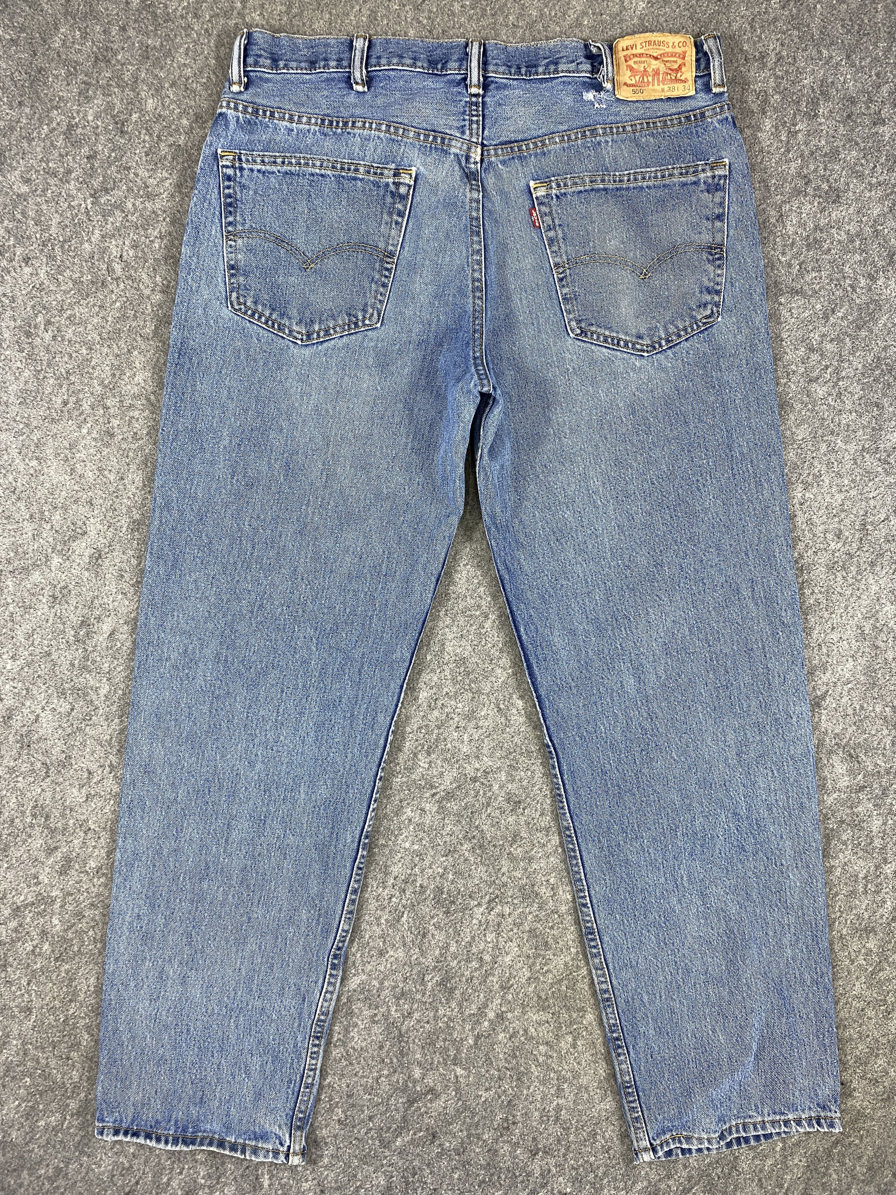 Levi's Blue Vintage Levi's 550 Jeans 38x33 Denim -JN1406 Size US 38 / EU 54 - 2 Thumbnail