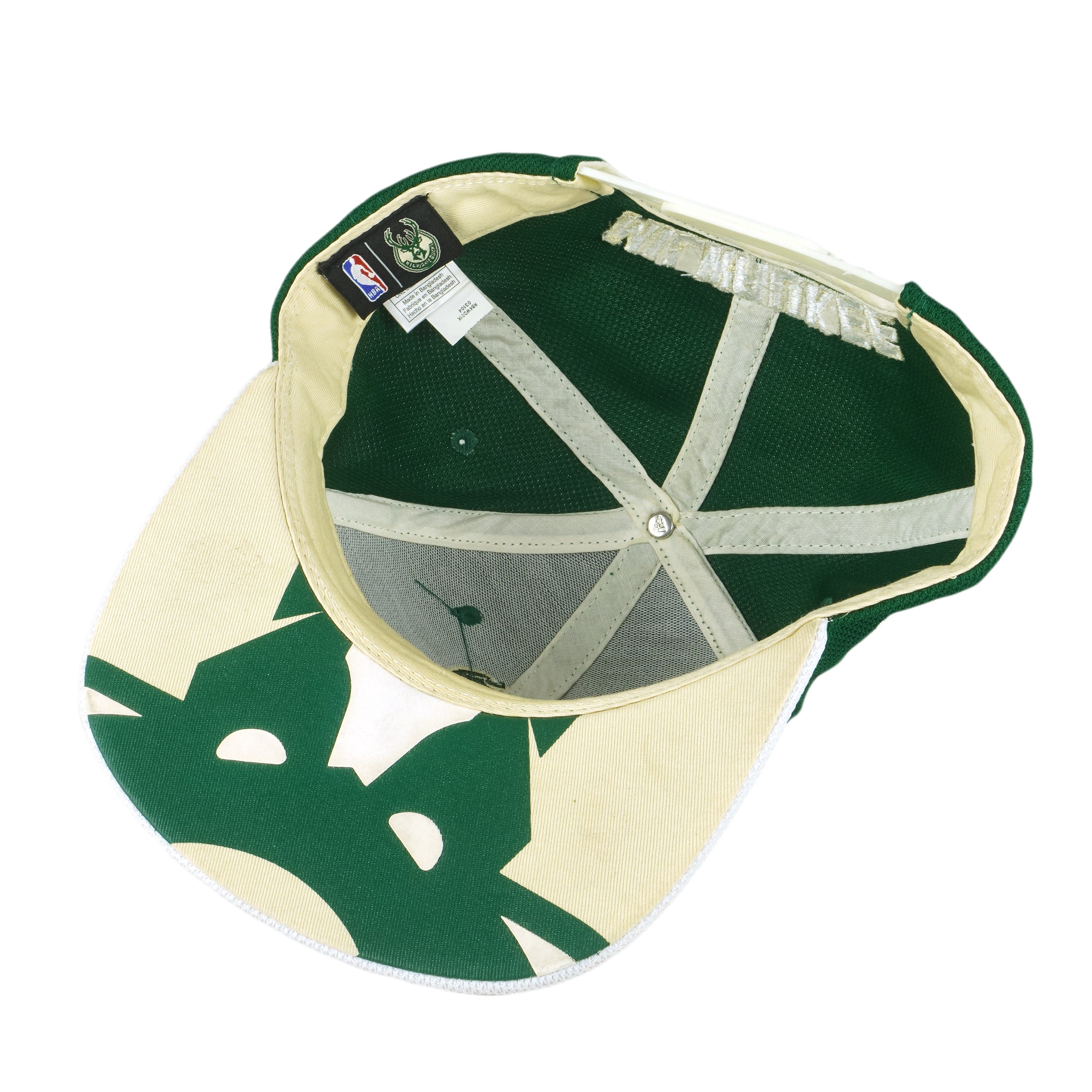 Adidas NBA - Milwaukee Bucks Embroidered Snapback Hat 2000s Size ONE SIZE - 5 Thumbnail