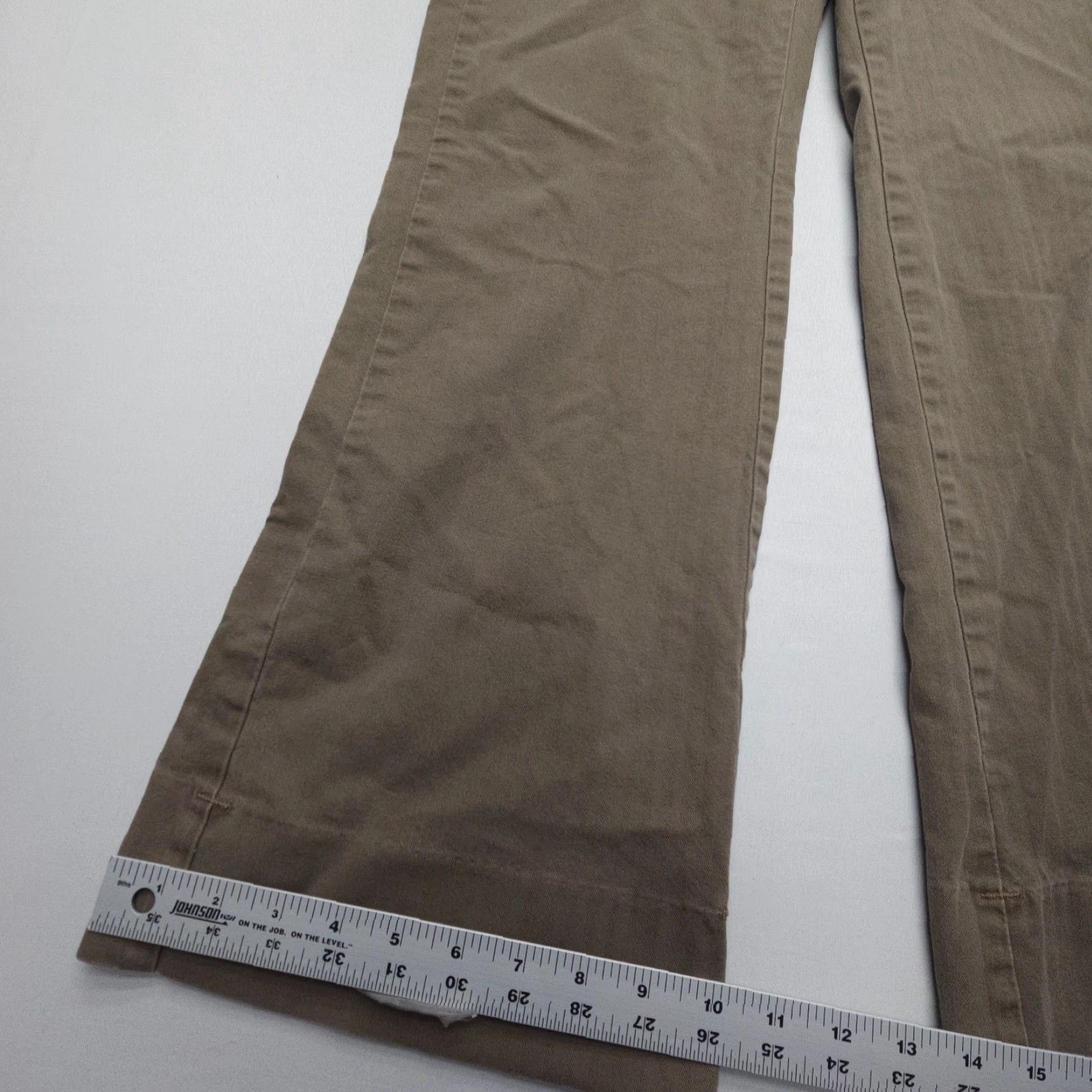 Gap VINTAGE Gap Low Rise Bootcut Pants Womens 14 Brown Y2K 2005 Boho Relaxed Stretch Size 36" / US 14 / IT 50 - 4 Thumbnail