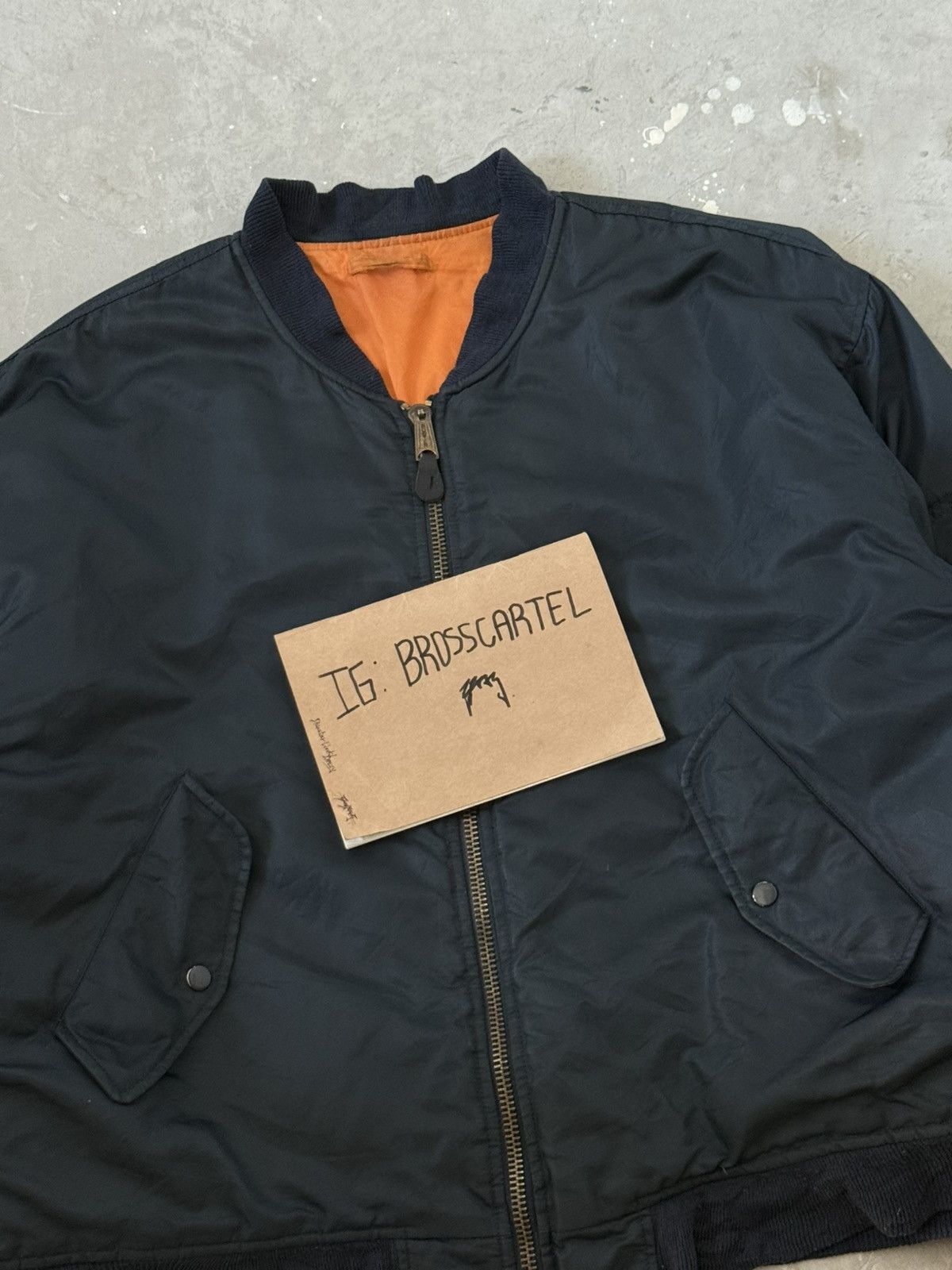 Other 90s Buster Bomber Aviator MA-1 Flight Jacket Size US XXL / EU 58 / 5 - 2 Thumbnail