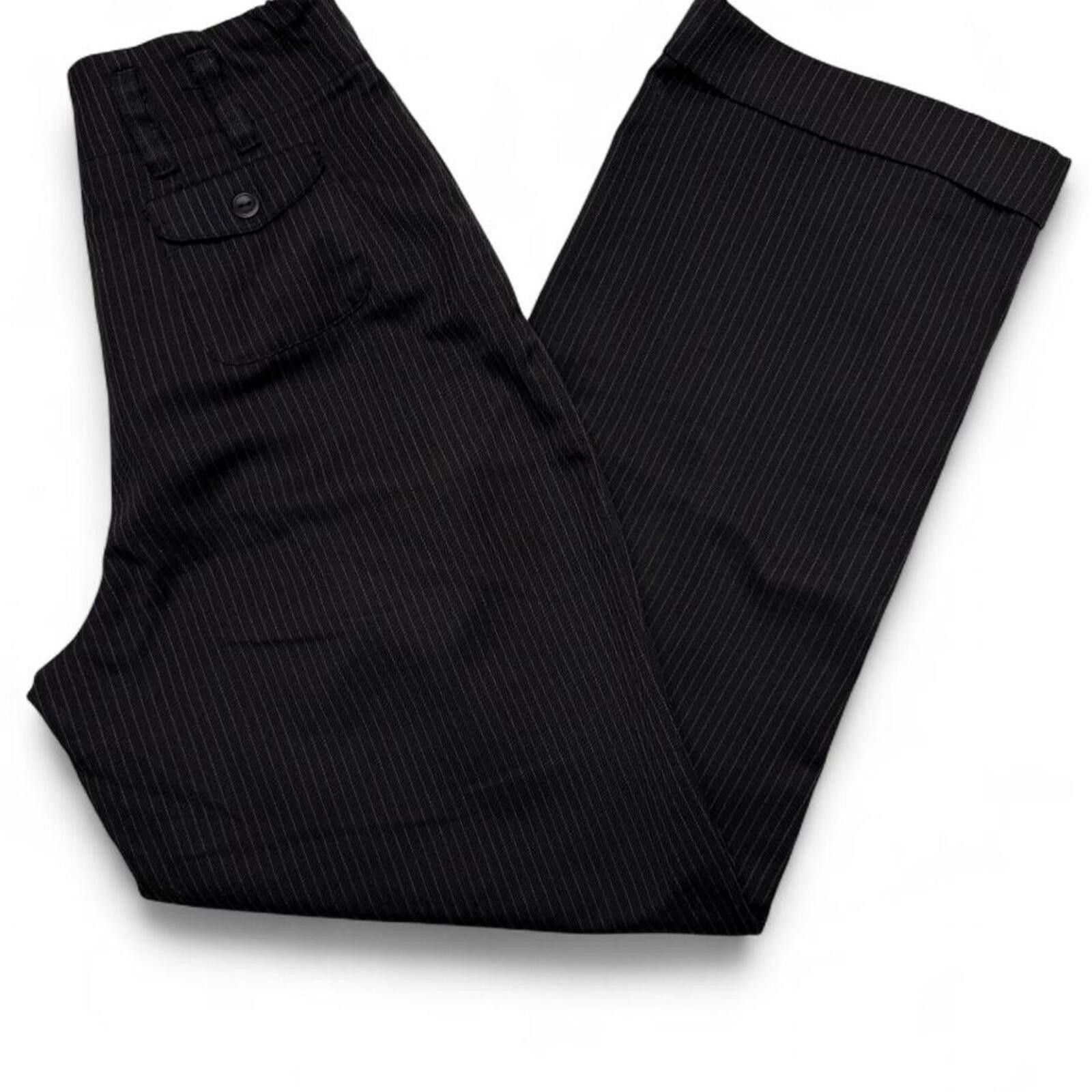 Other VTG 90s Rampage black pinstripe pleated trousers talon zip Size 28" / US 6 / IT 42 - 1 Thumbnail