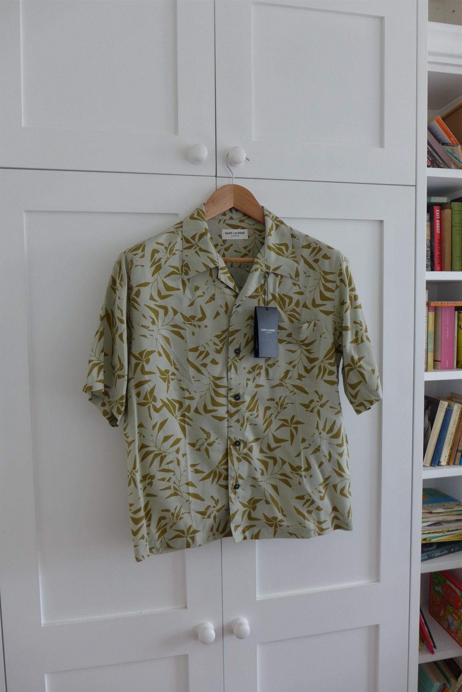 Saint Laurent Paris Saint Laurent Palm Tree Print Short-Sleeve Shirt Size US M / EU 48-50 / 2 - 5 Thumbnail