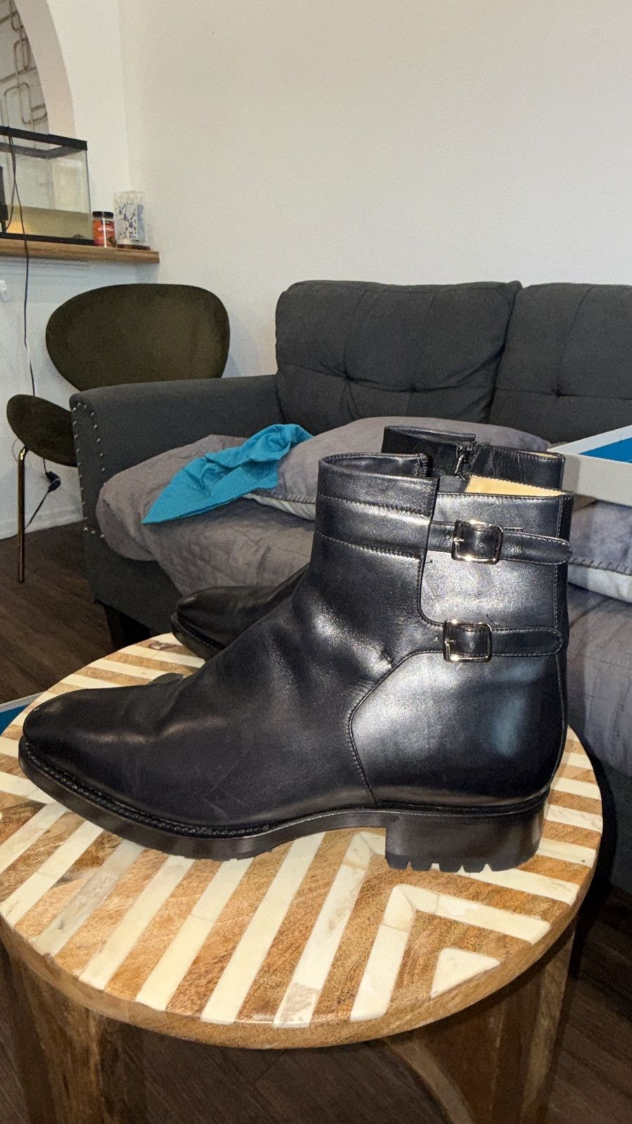 Sutor Mantellassi Sutor Mantellassi Double Monk Strap Leather Ankle Boots Size US 9.5 / EU 42-43 - 6 Thumbnail