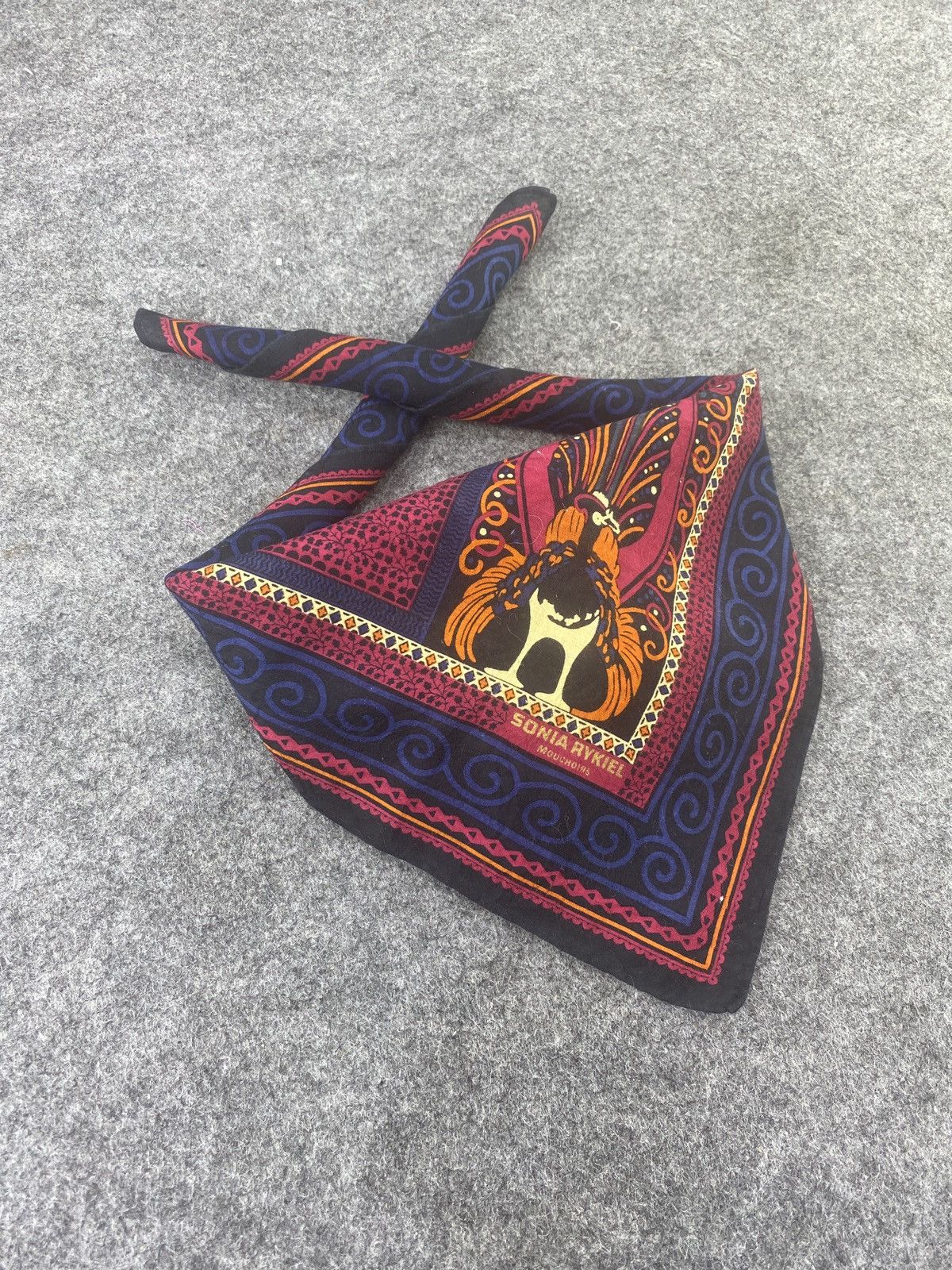 Designer SONIA RYKIEL Handkerchief Nice Striped Pocket Square-B052 Size ONE SIZE - 1 Thumbnail