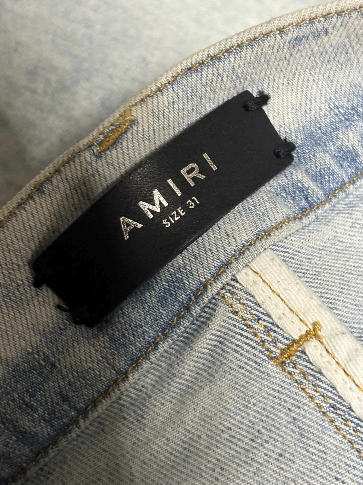 Amiri Amiri Varsity Patch Jeans Size US 31 - 4 Thumbnail