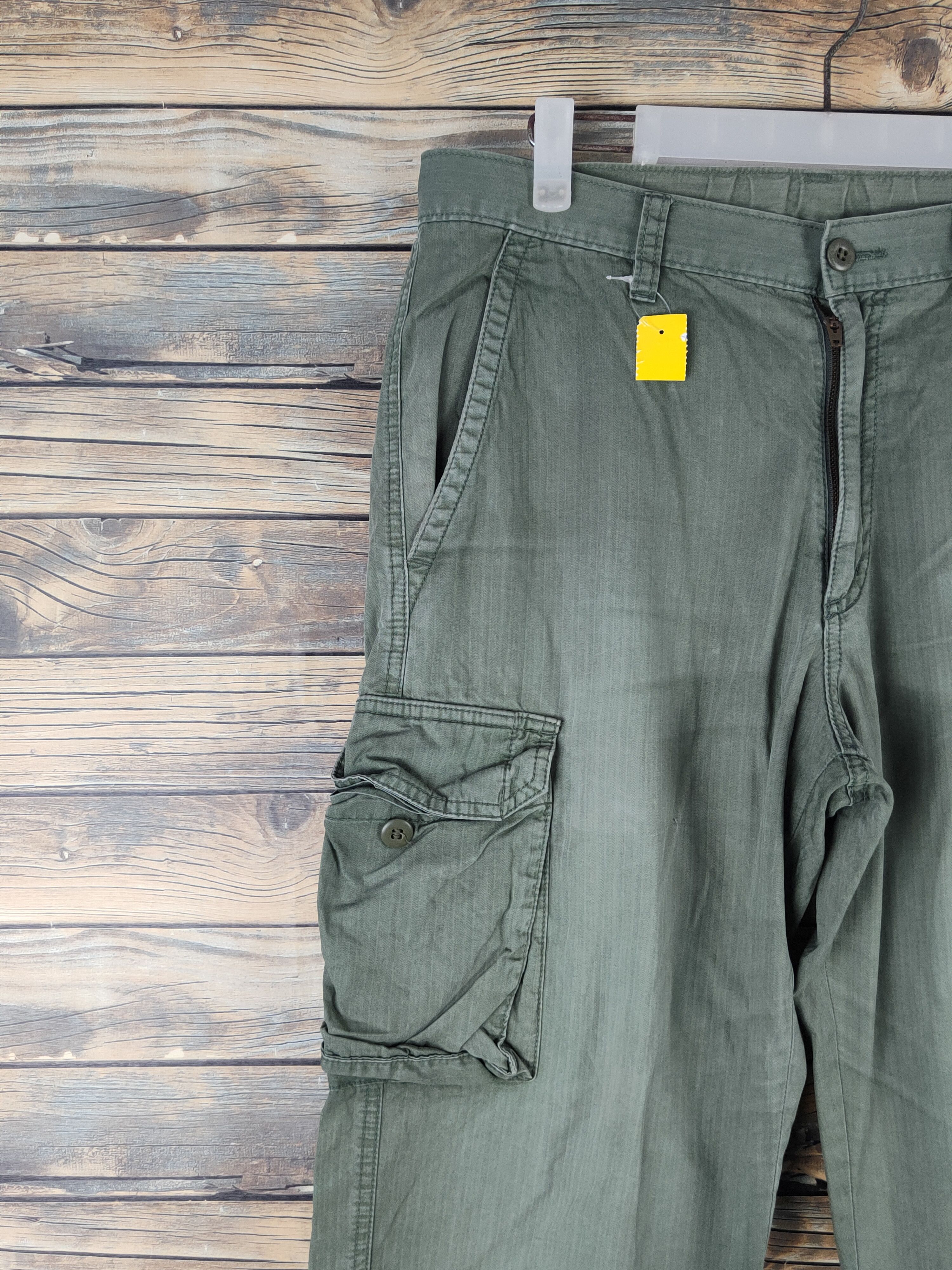 Japanese Brand DL Uniqlo Green Multipocket Cargo Pants #2622 Size US 34 / EU 50 - 3 Thumbnail