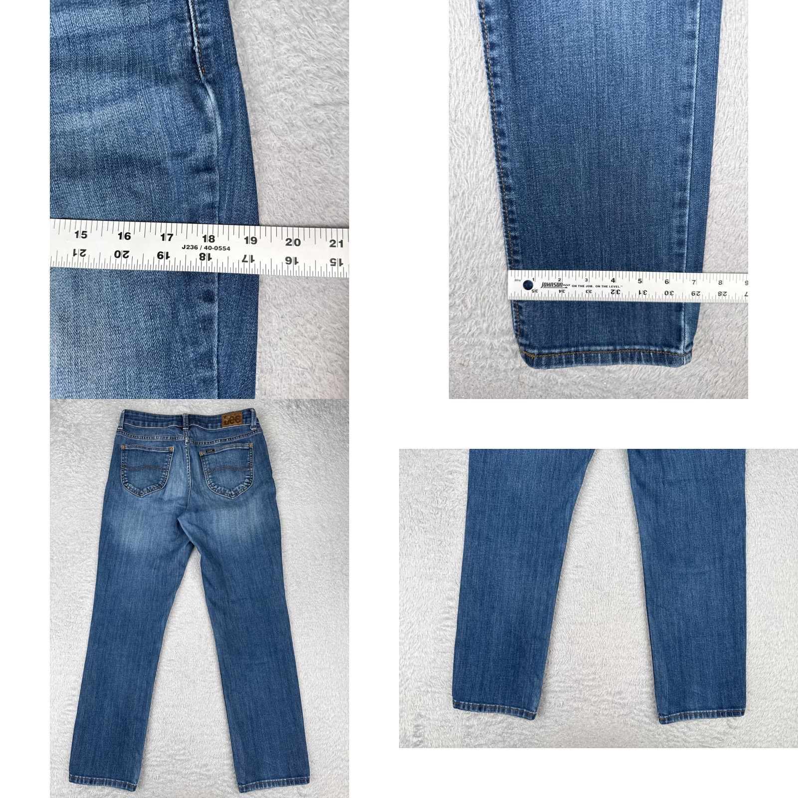 Lee Lee Jeans Women Regular Jeans 28x29 Blue Denim Mid Rise 28 Waist 29 Inseam 5-Pocket USA 90s Size 28" / US 6 / IT 42 - 9 Thumbnail