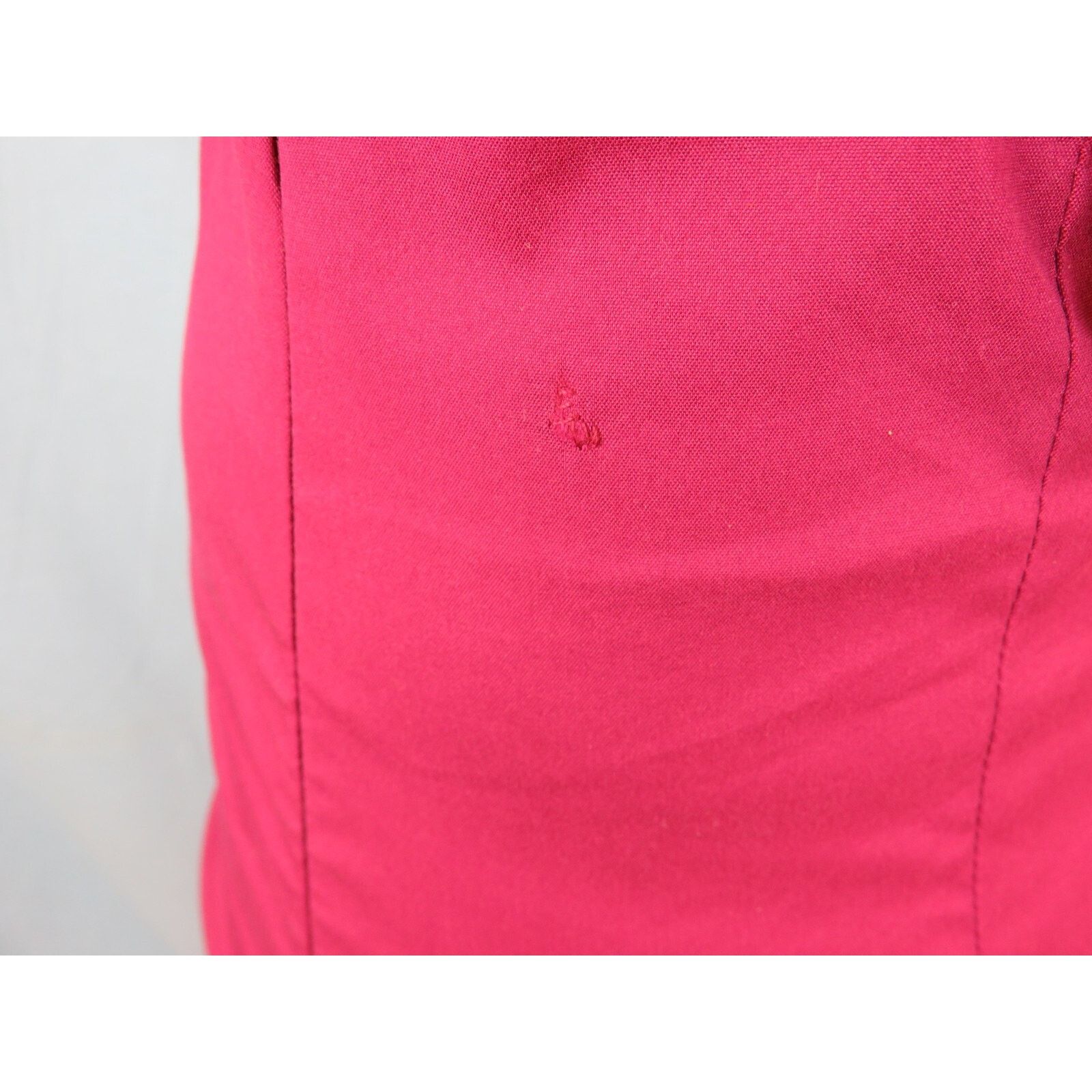 Gucci GUCCI WINE COTTON SHORT SLEEVE ELTED MIDI DRESS 38 2 IT Size XS / US 0-2 / IT 36-38 - 10 Thumbnail