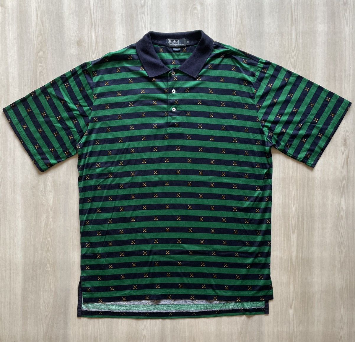 Polo Ralph Lauren Vintage Ralph Lauren Polo Golf Club Shirt All Over Print XL Size US XL / EU 56 / 4 - 1 Thumbnail