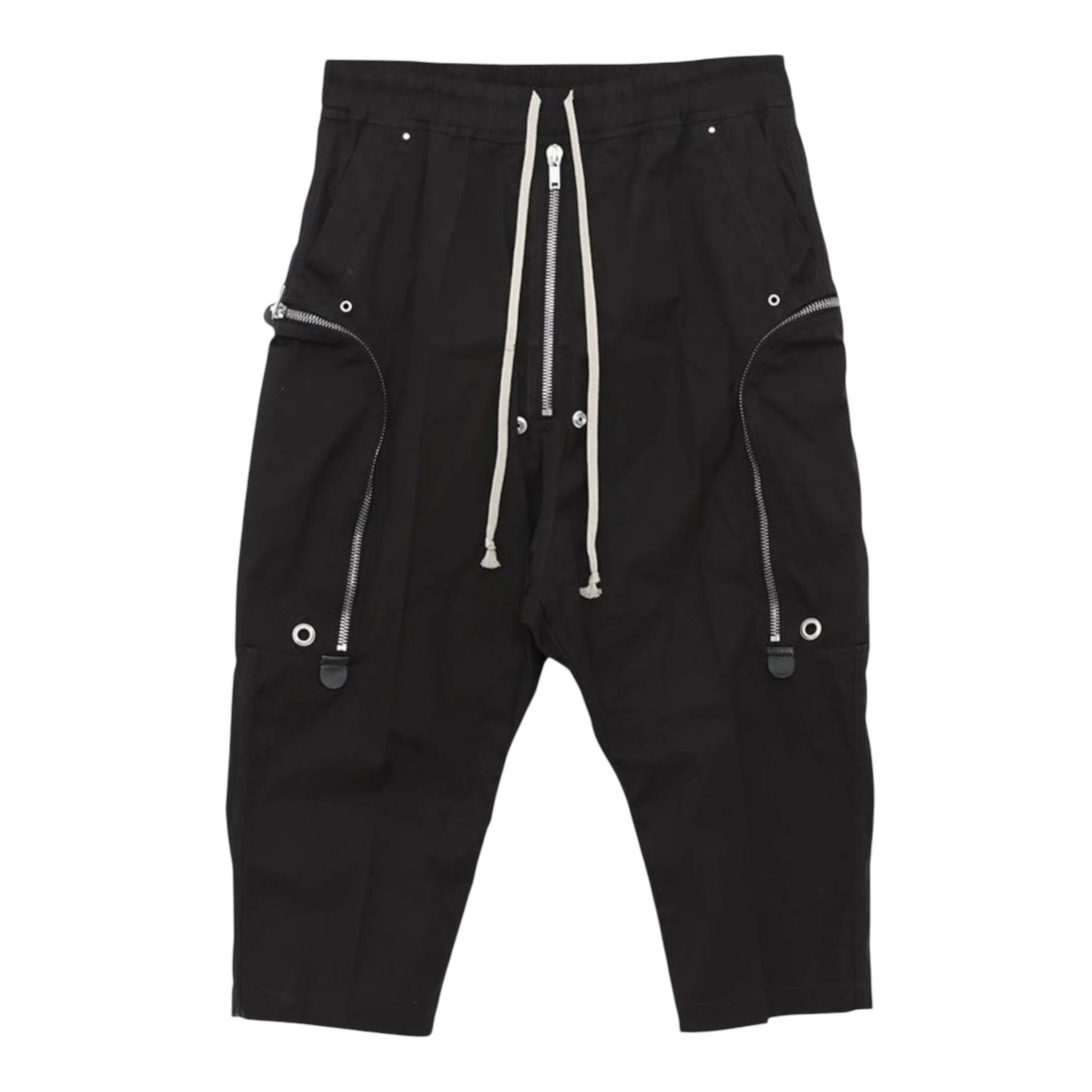 Rick Owens Bauhaus Bela Cargo Long Shorts Black Size US 36 / EU 52 - 1 Thumbnail