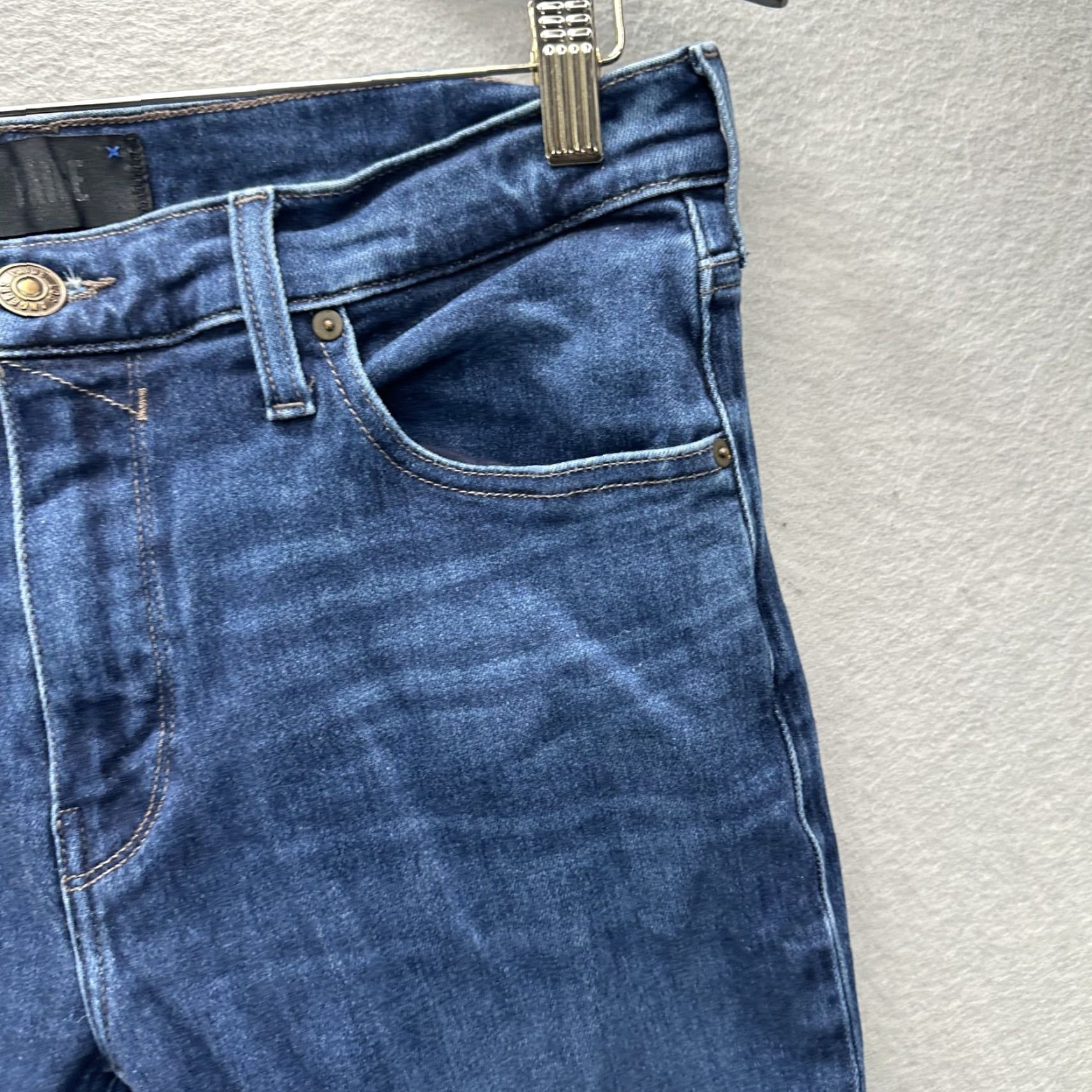 Paige PAIGE Lennox Jeans Mens Slim Fit 32x31 Blue Stretch Denim Talon Zipper Classic Size US 32 / EU 48 - 5 Thumbnail