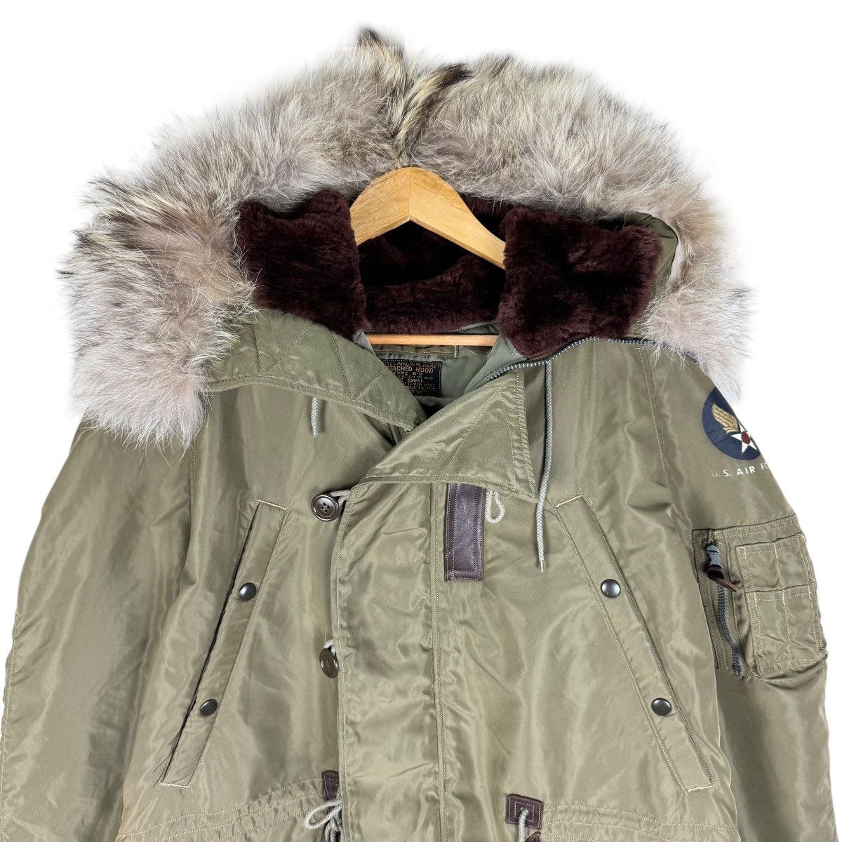 Buzz Rickson's 🔥BUZZ RICKSONS FUR HOODIE TYPE N-3 JACKET Size US S / EU 44-46 / 1 - 3 Thumbnail