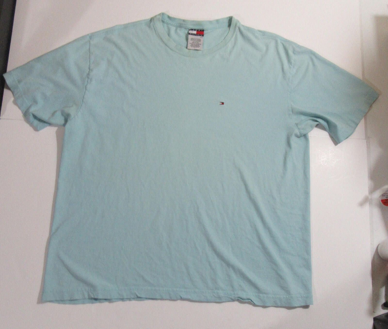 Tommy Hilfiger Tommy Hilfiger Mens Flag Logo T-Shirt Light Blue Size XL Size US XL / EU 56 / 4 - 3 Thumbnail