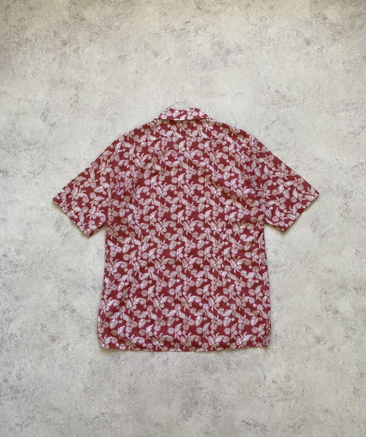 Eton Eton Mens Hawaiian Red Button Up Shirt Size L Size US L / EU 52-54 / 3 - 6 Thumbnail