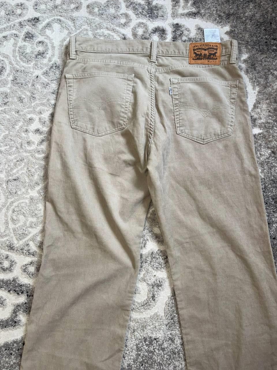 Levi's Levi’s 751 Corduroy Pants W34 L34 Beige Vintage Size US 34 / EU 50 - 8 Thumbnail