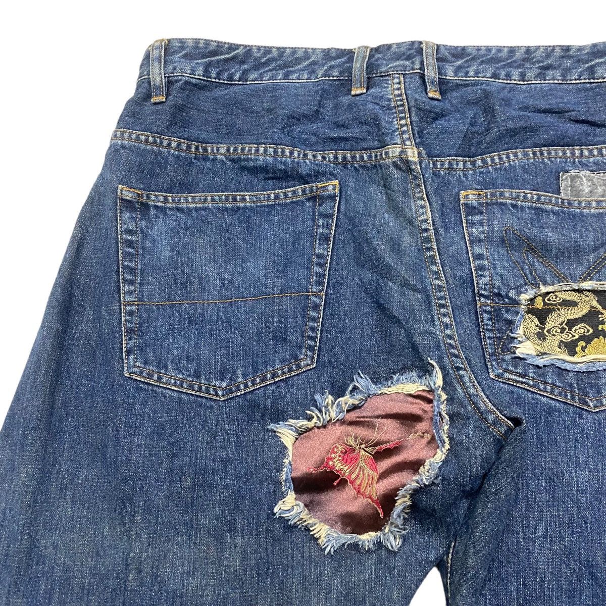 Fiberops FIBEROPS Denim Patchwork Jeans Size US 34 / EU 50 - 10 Thumbnail