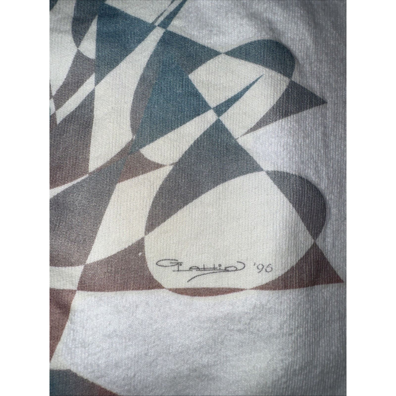 Band Tees × Hanes × Vintage 1996 Gaspard Eagle Graphic T-Shirt White Hanes L 21x26 Size US L / EU 52-54 / 3 - 3 Thumbnail
