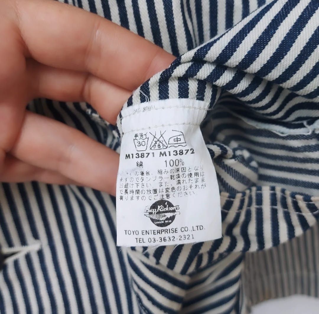 Buzz Rickson's × Toyo Enterprises BUZZ RICKSON'S US Navy Shawl Colar Hickory Work Jacket Size US L / EU 52-54 / 3 - 16 Thumbnail