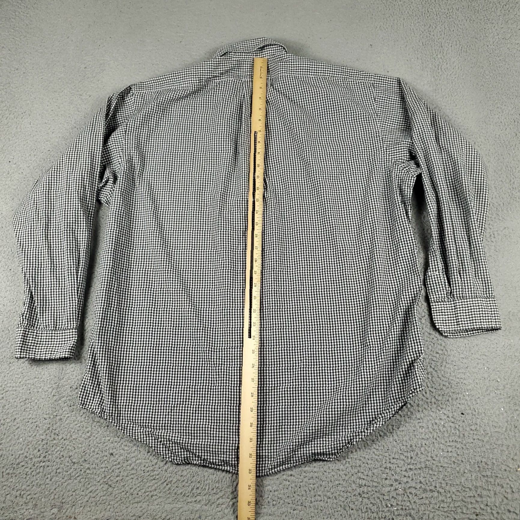 Ralph Lauren Ralph Lauren Button-Up Shirt Mens XL Black/Gray Check Long Sleeve Classic Size US XL / EU 56 / 4 - 4 Thumbnail