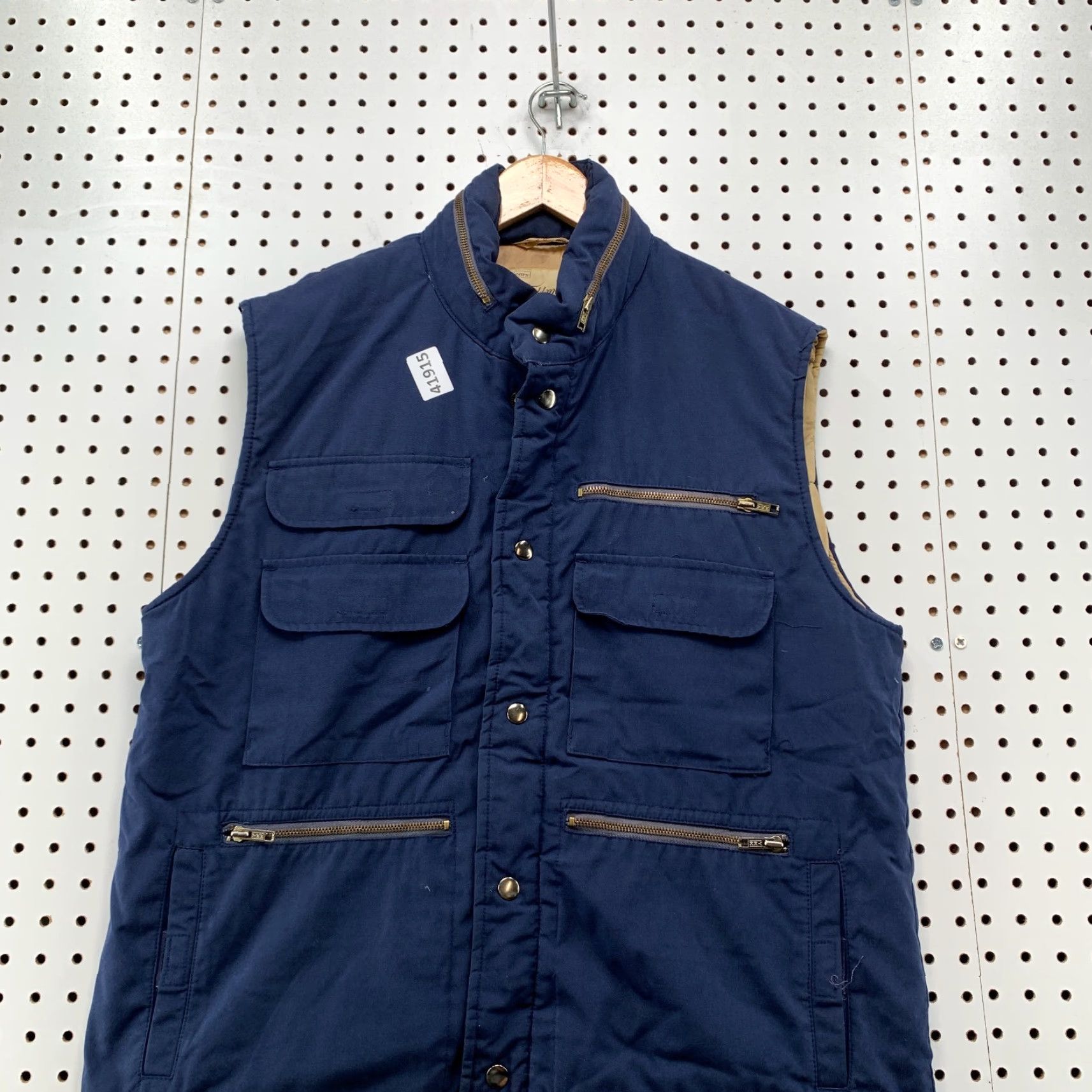 Sears VINTAGE Sears Fieldmasters Puffer Vest Men LT Large Tall Blue Pockets Utility Size US L / EU 52-54 / 3 - 4 Thumbnail
