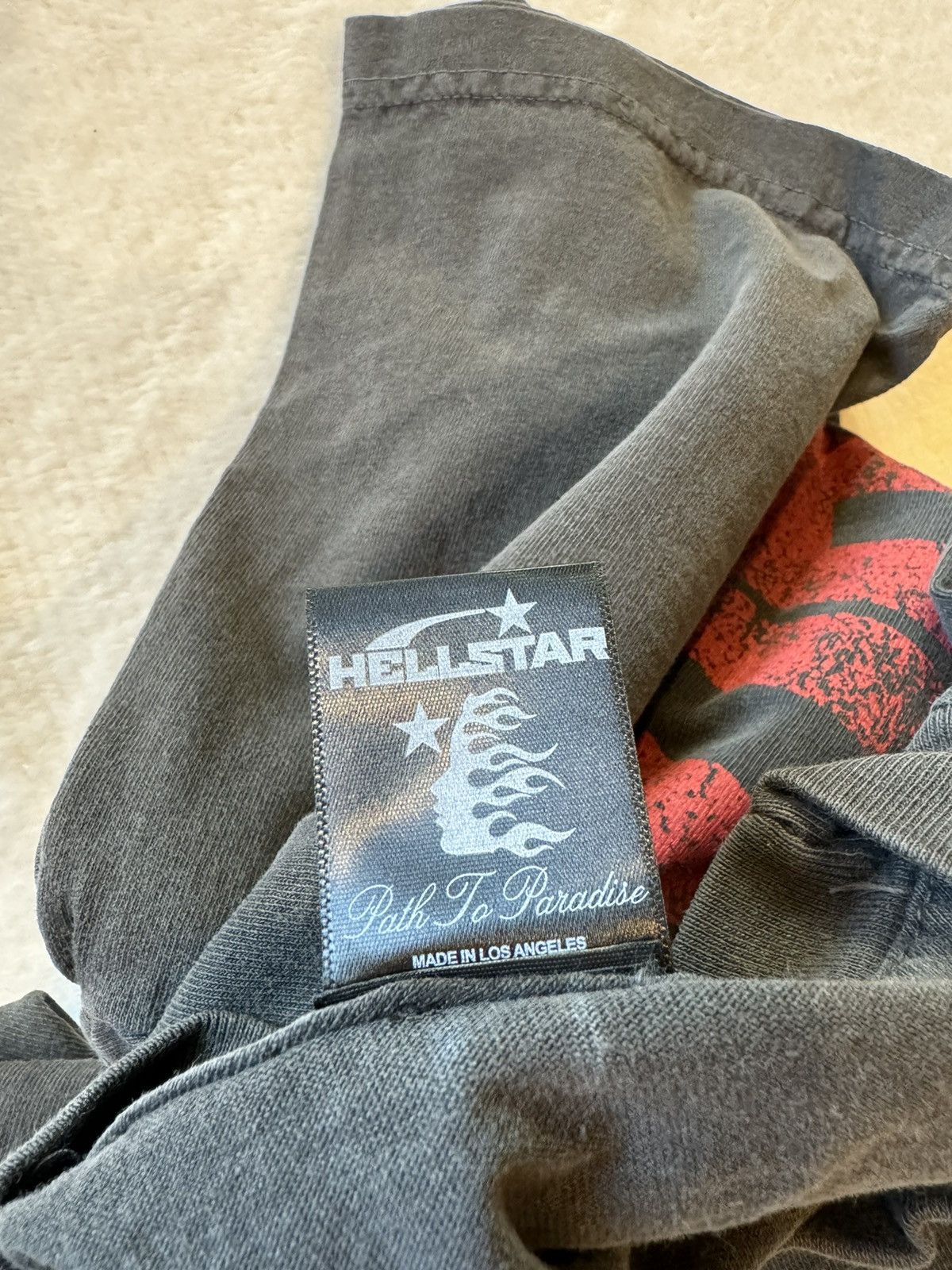 HELLSTAR Hellstar Jesus Emblem Black Tee | Grailed