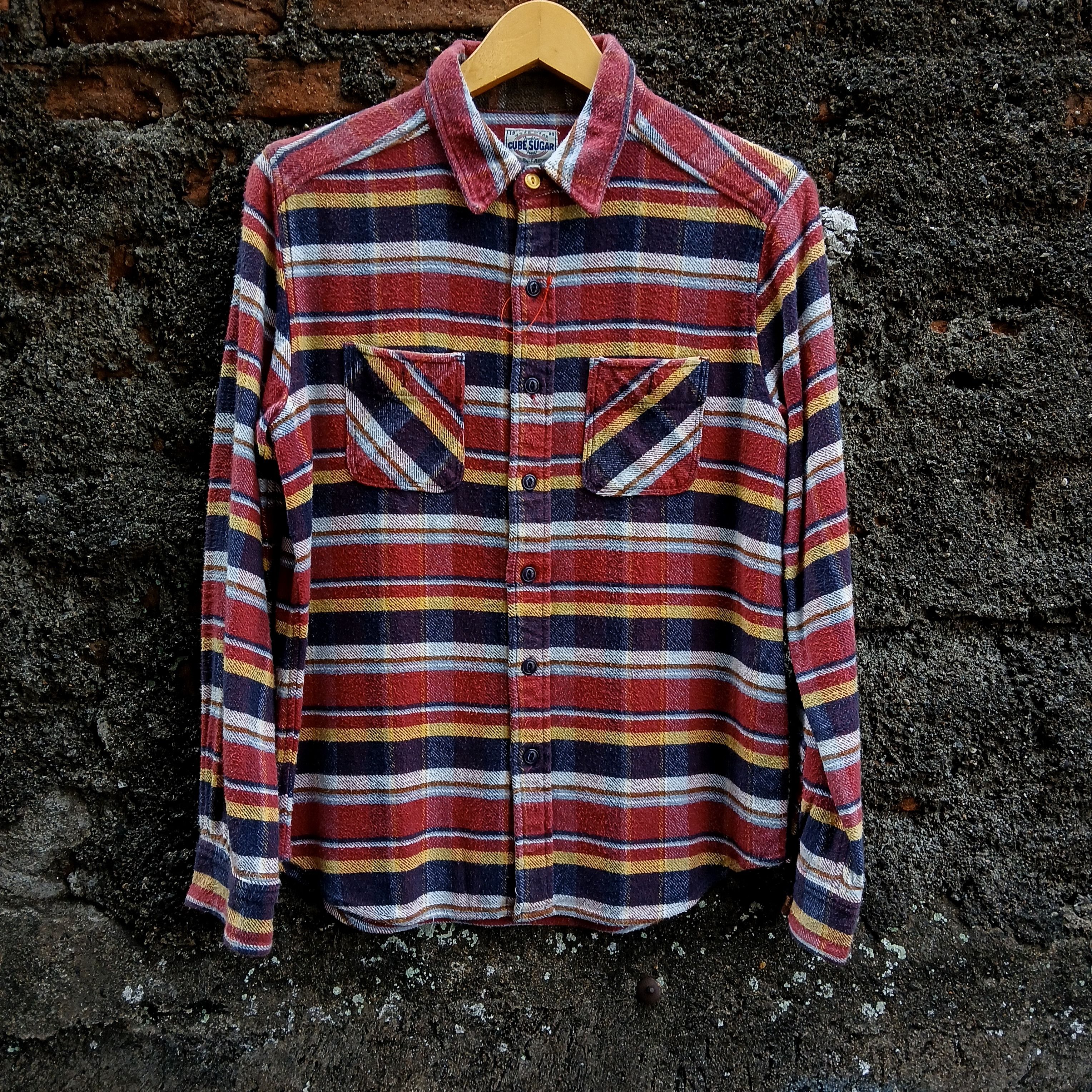 Japanese Brand Vintage flannel shirt cube sugar japan Size US M / EU 48-50 / 2 - 1 Thumbnail