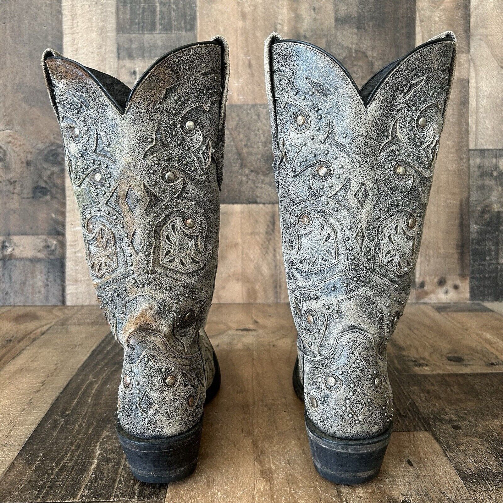 Lucchese Lucchese M5730 Snip Toe Studded Cowboy Boots Womens 6.5 B Size US 6.5 / IT 36.5 - 7 Thumbnail