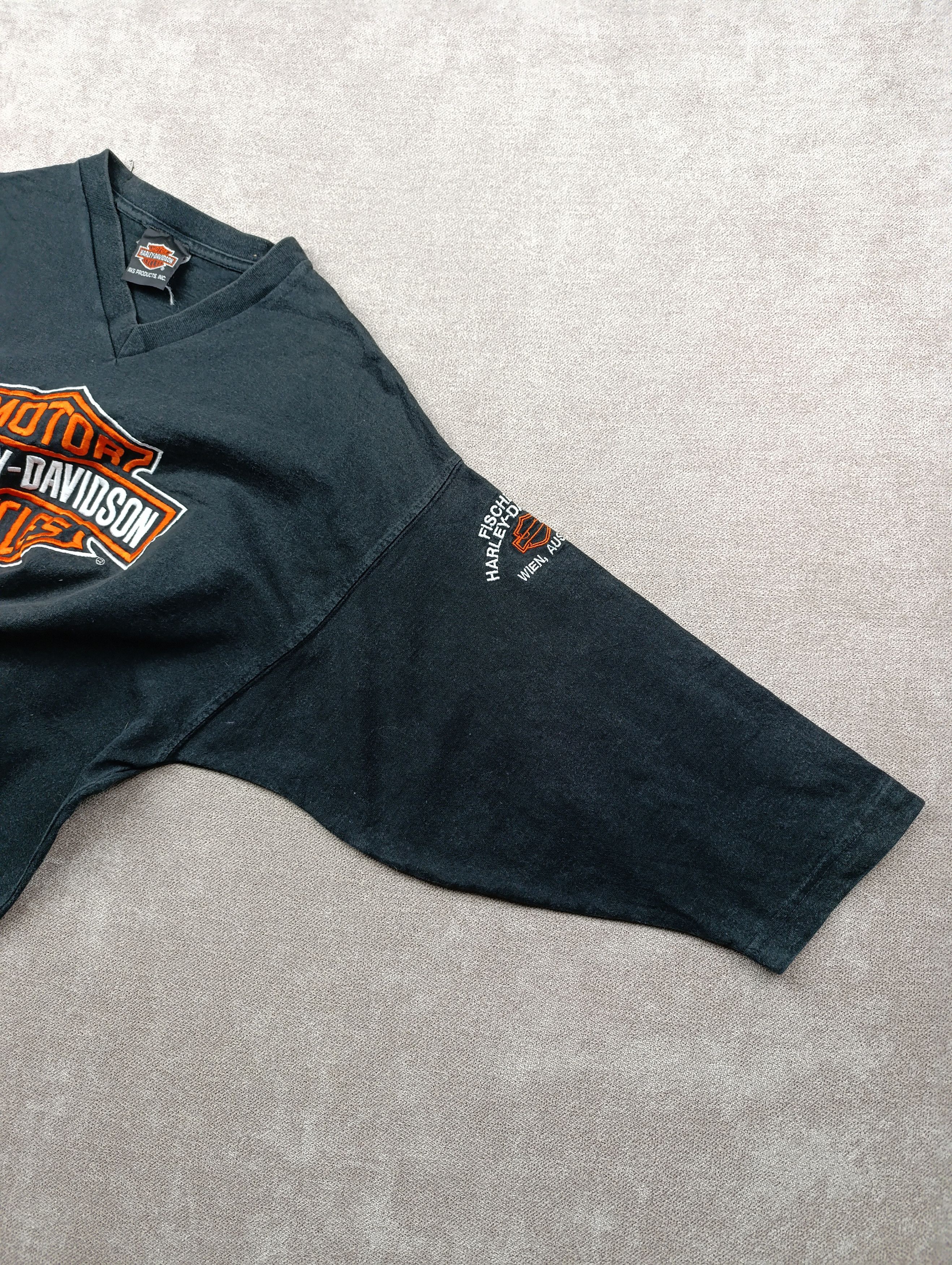 Harley Davidson Vintage Harley-Davidson 3/4 Sleeve Shirt Fade Fischer’s Size US L / EU 52-54 / 3 - 5 Thumbnail