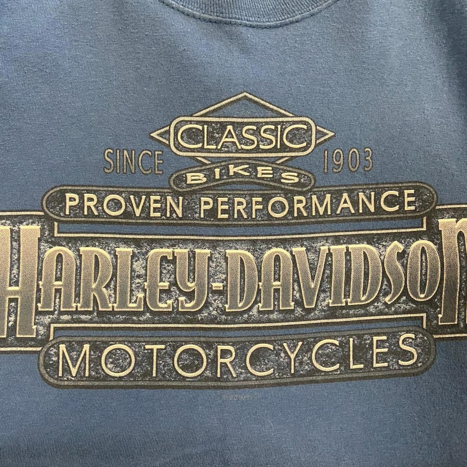 Harley Davidson Blue Harley Davidson Idaho Tee Size US XL / EU 56 / 4 - 2 Thumbnail