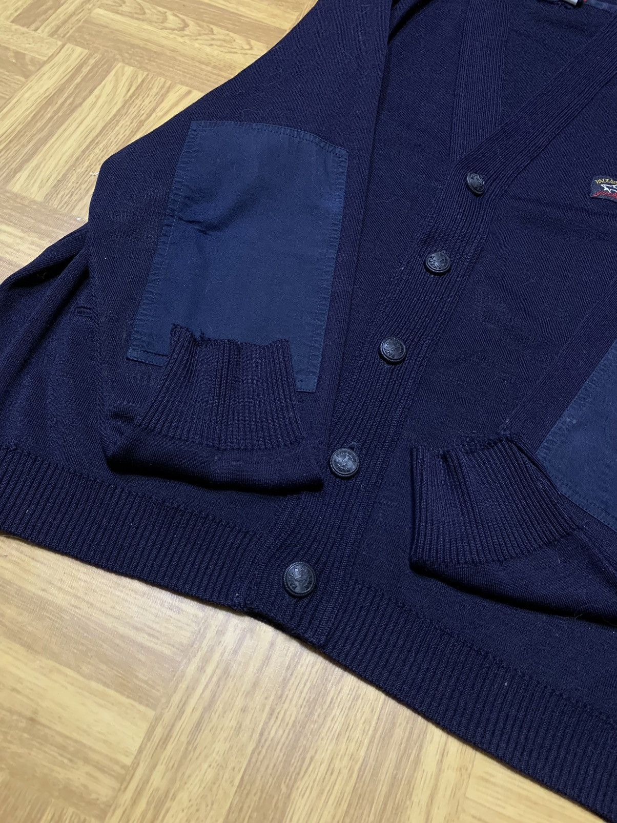 Paul & Shark × Vintage Paul And Shark Yachting Cardigan Mens Large Navy Blue Size US L / EU 52-54 / 3 - 14 Thumbnail