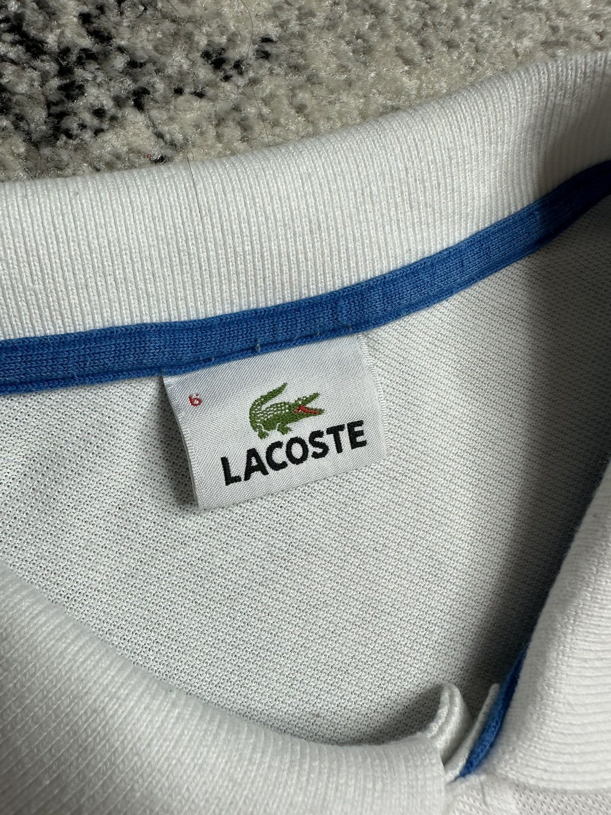 Lacoste × Vintage Lacoste Vintage StreetWear Polo T-shirt Big Logo Rare Size US XL / EU 56 / 4 - 5 Thumbnail