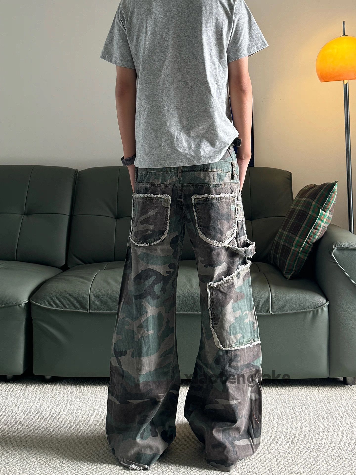 Vintage Unisex outdoor utility loose baggy hiphop flared pants Size US 28 / EU 44 - 1 Thumbnail