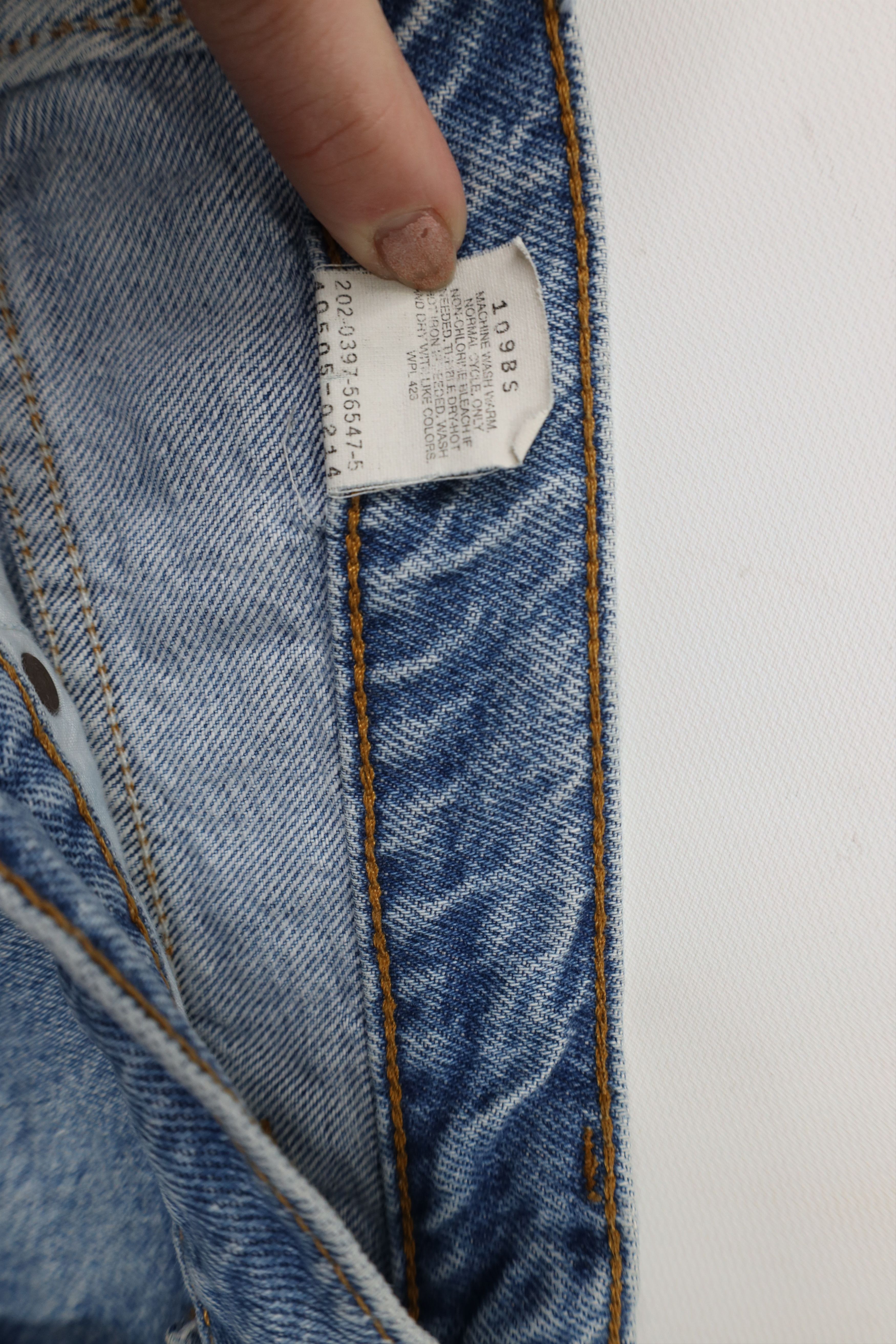 Levi's × Vintage Vintage 90s Levis 505 Orange Tab Regular Straight Leg Jeans Size US 34 / EU 50 - 9 Thumbnail