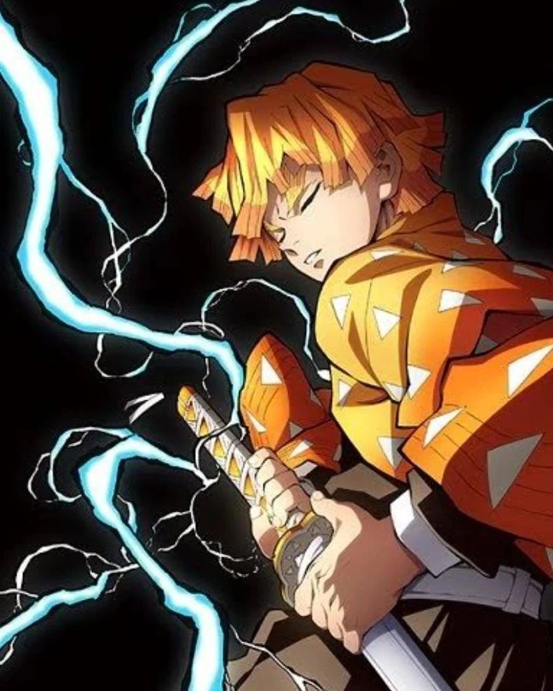Anime × Japanese Brand Kimetsu no Yaiba Demon Slayer Zenitsu Anime Hoodie Size US M / EU 48-50 / 2 - 5 Thumbnail