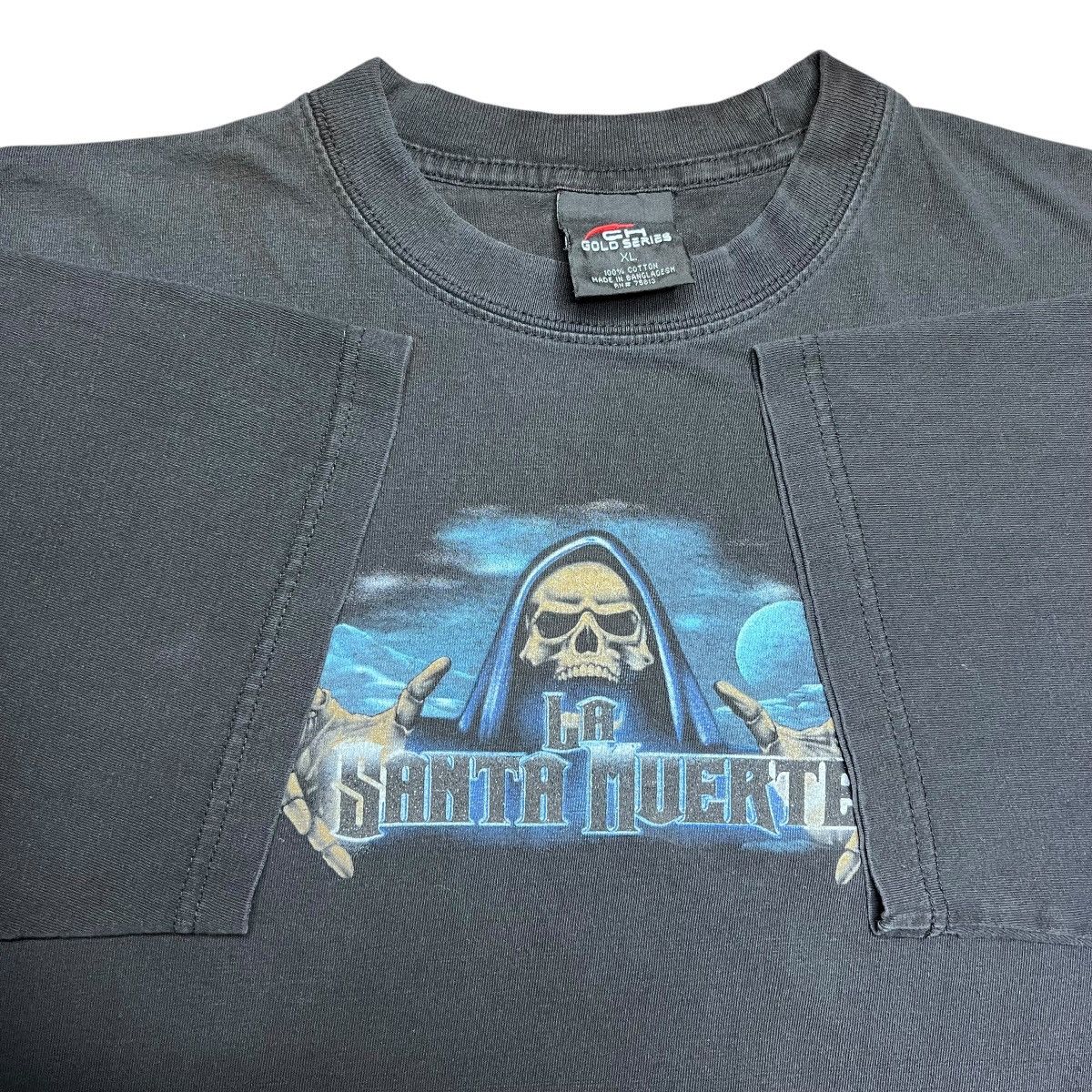Other × Vintage Vintage 2000s La Santa Muerte Grim Reaper Death Graphic Tee Size US XL / EU 56 / 4 - 3 Thumbnail
