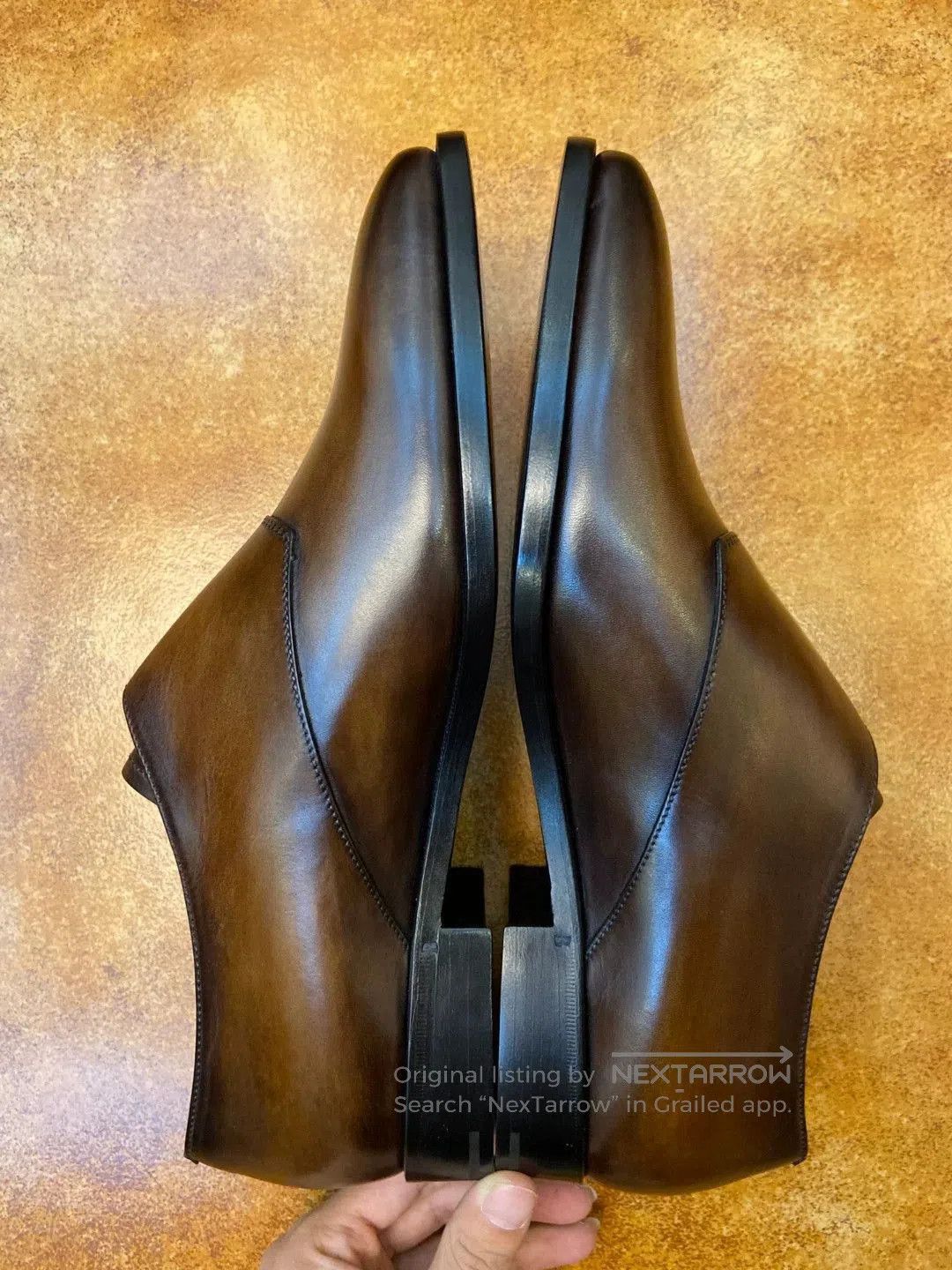 Berluti Brown Leather Formal Dress Shoes. Size US 7.5 / EU 40-41 - 6 Thumbnail