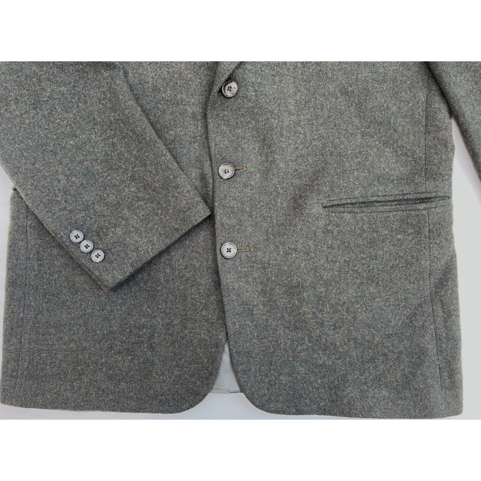 Eddie Bauer VINTAGE Eddie Bauer Blazer Mens Wool Dark Green 41R USA Size 42R - 5 Thumbnail