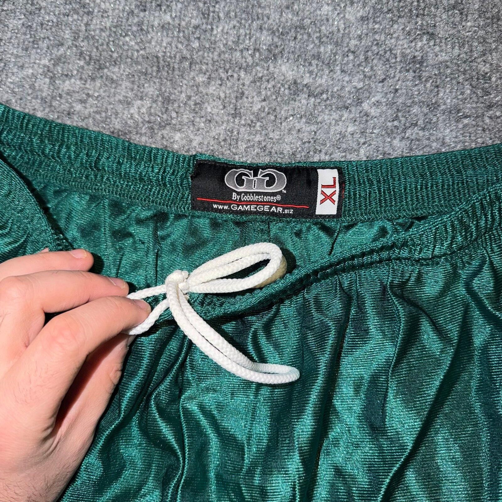 Nike Game Gear Silky Green Dazzle Baggy Hoop Shorts Mens MD Size US 32 / EU 48 - 2 Thumbnail