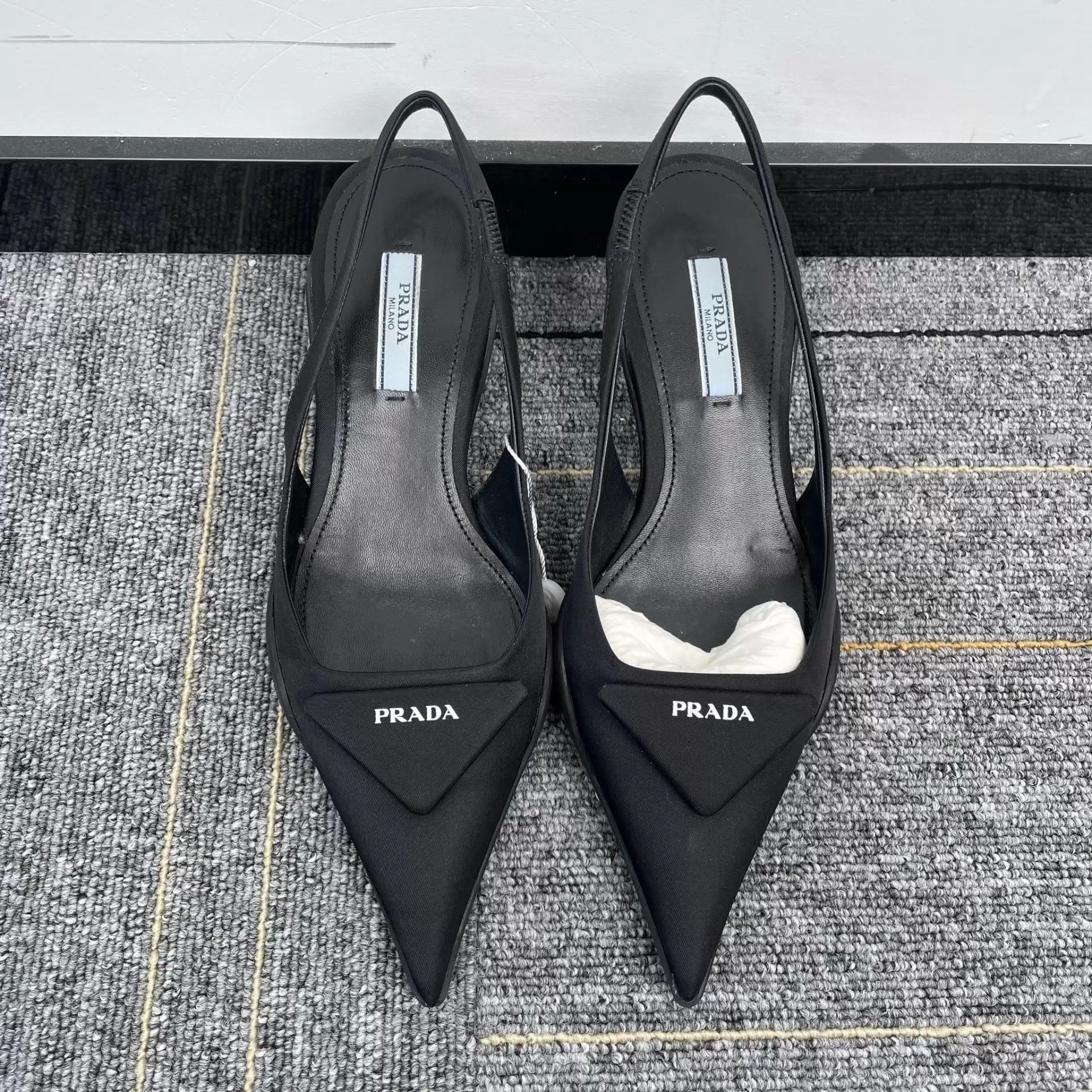 Prada Prada Women's Black High Heels Size 35 Size US 4.5 / IT 34.5 - 3 Thumbnail