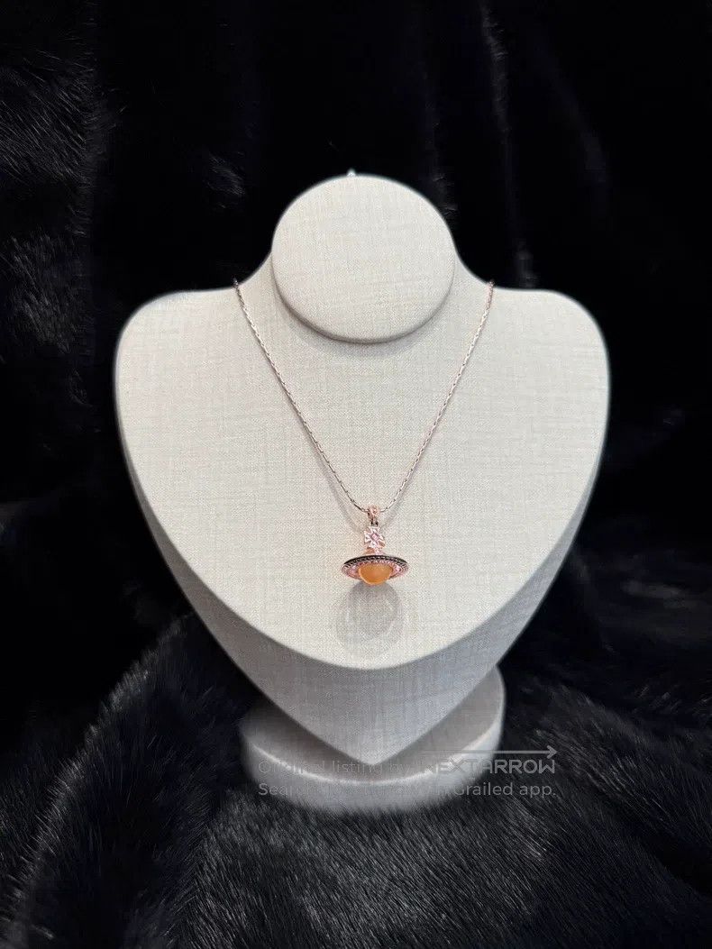 Vivienne Westwood Vivienne Westwood Pink Orb Planet Necklace Size ONE SIZE - 1 Thumbnail