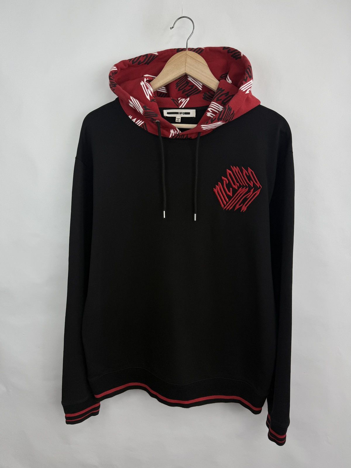 Alexander McQueen 🇮🇹 Y2K Alexander McQueen MCQ Black Hoodie Rare Retro Size US XL / EU 56 / 4 - 8 Thumbnail