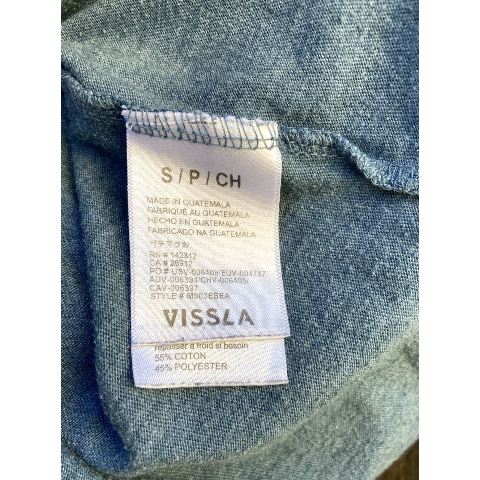 Vissla VISSLA T-Shirt Men Blue Striped Pocket Shirt S Surf Beach Streetwear City Art Size US S / EU 44-46 / 1 - 5 Thumbnail