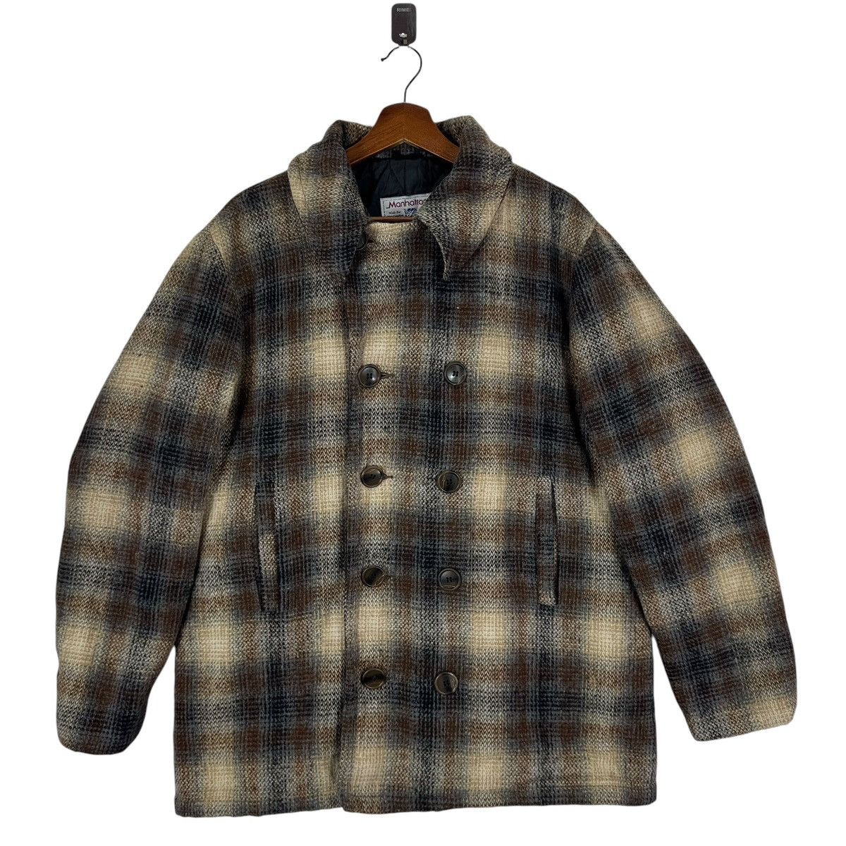 Vintage VINTAGE MANHATTAN TARTAN WOOL JACKET Size US L / EU 52-54 / 3 - 1 Thumbnail